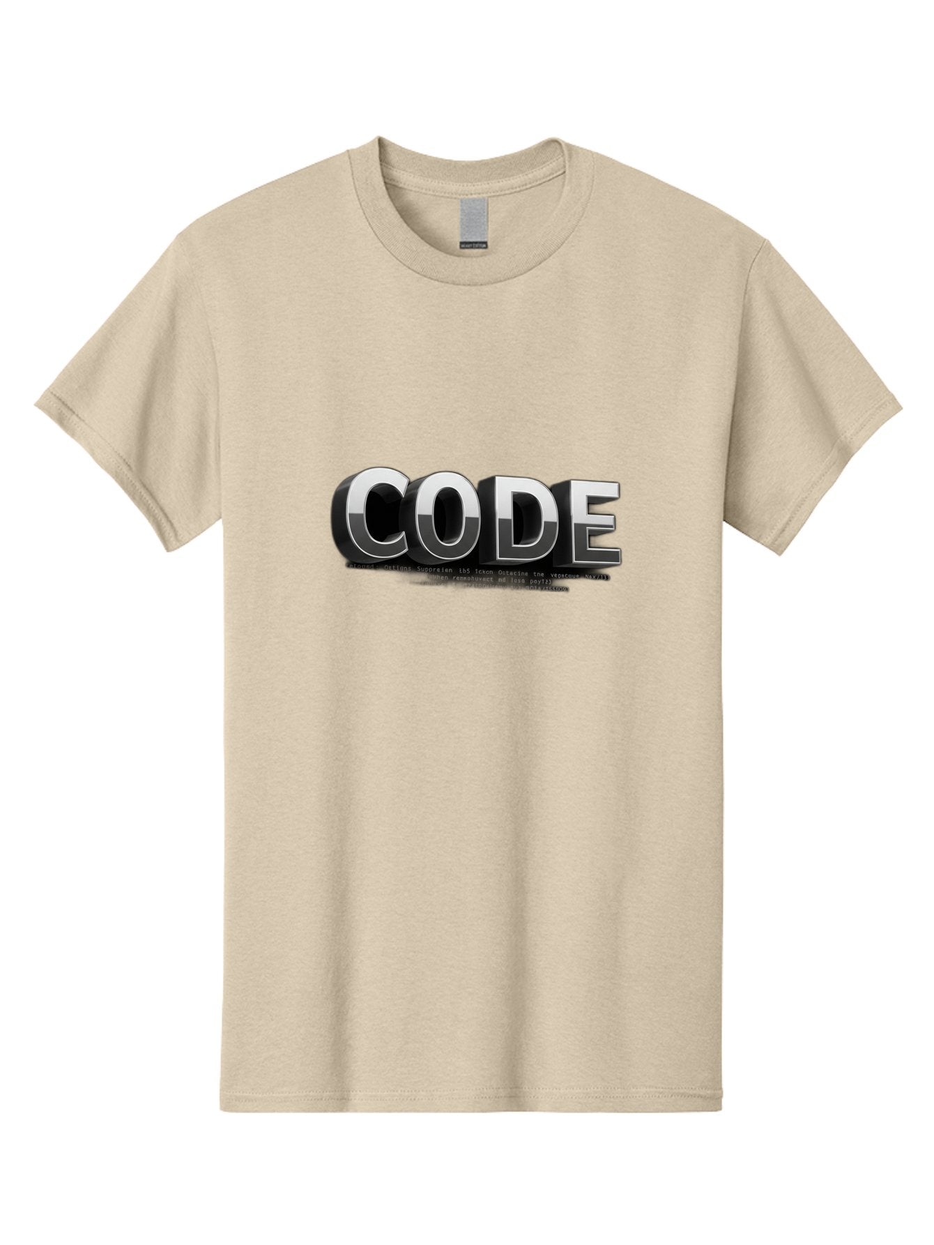 Code Men'S Graphic Tee, 100% Cotton, Comfortable Casual Summer Wear, Machine Washable, Programming Language, Coding, Software Development, Tech Industry, Digital Text, Metallic Letters, Programming Concept, Coding Skills Baa333 8