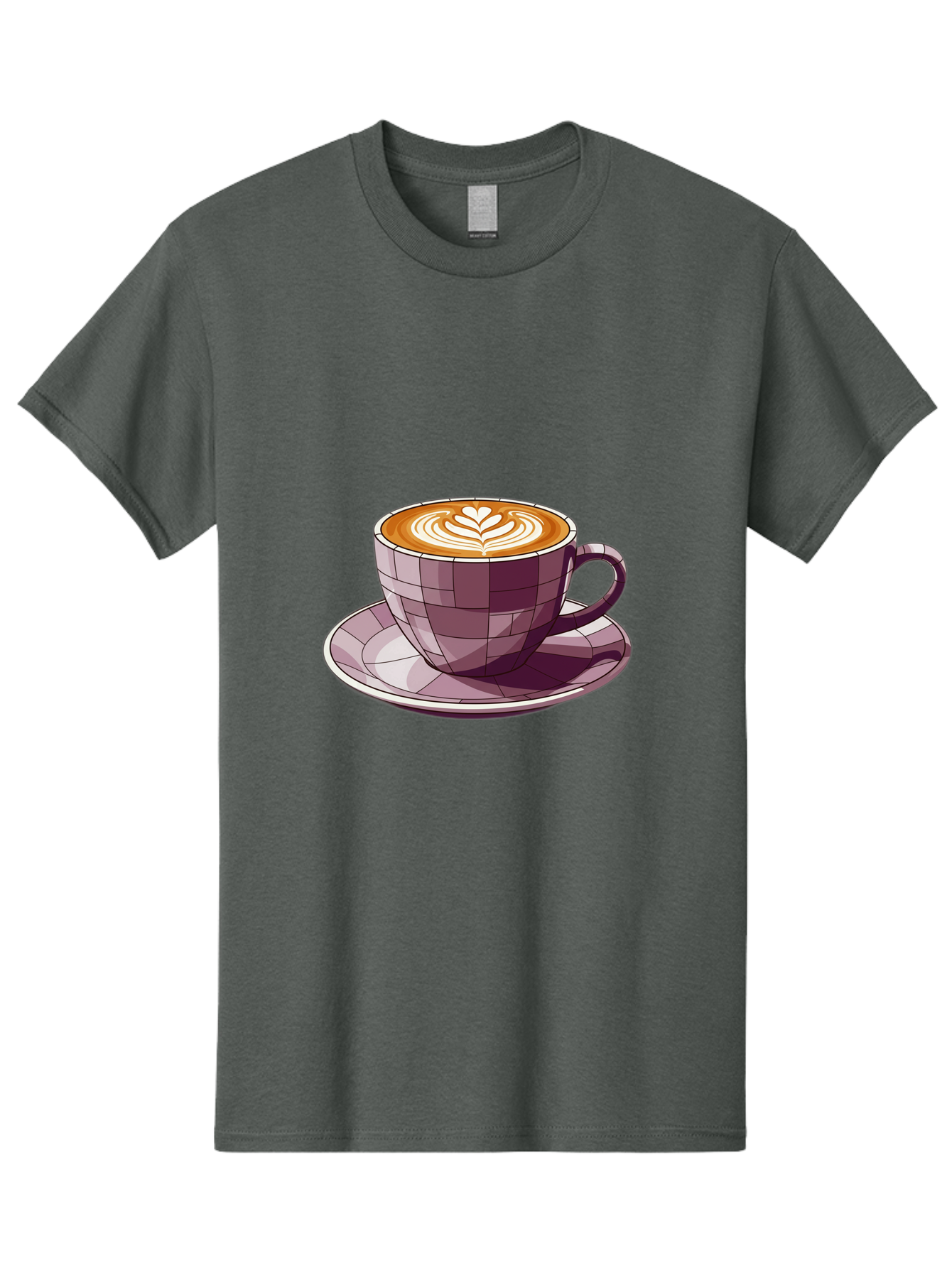 Coffee-Cup-10 Men'S Graphic Tee, 100% Cotton, Comfortable Casual Summer Wear, Machine Washable, Coffee Cup, Cappuccino, Latte Art, Heart Design, Coffee Break, Morning Coffee, Coffee Lover, Coffee Culture, Beverage, Drink Baa344 13