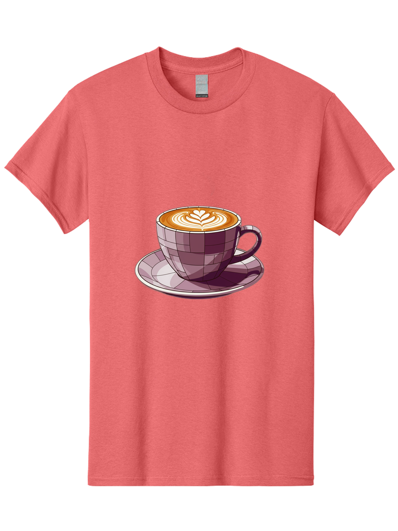 Coffee-Cup-10 Men'S Graphic Tee, 100% Cotton, Comfortable Casual Summer Wear, Machine Washable, Coffee Cup, Cappuccino, Latte Art, Heart Design, Coffee Break, Morning Coffee, Coffee Lover, Coffee Culture, Beverage, Drink Baa344 23