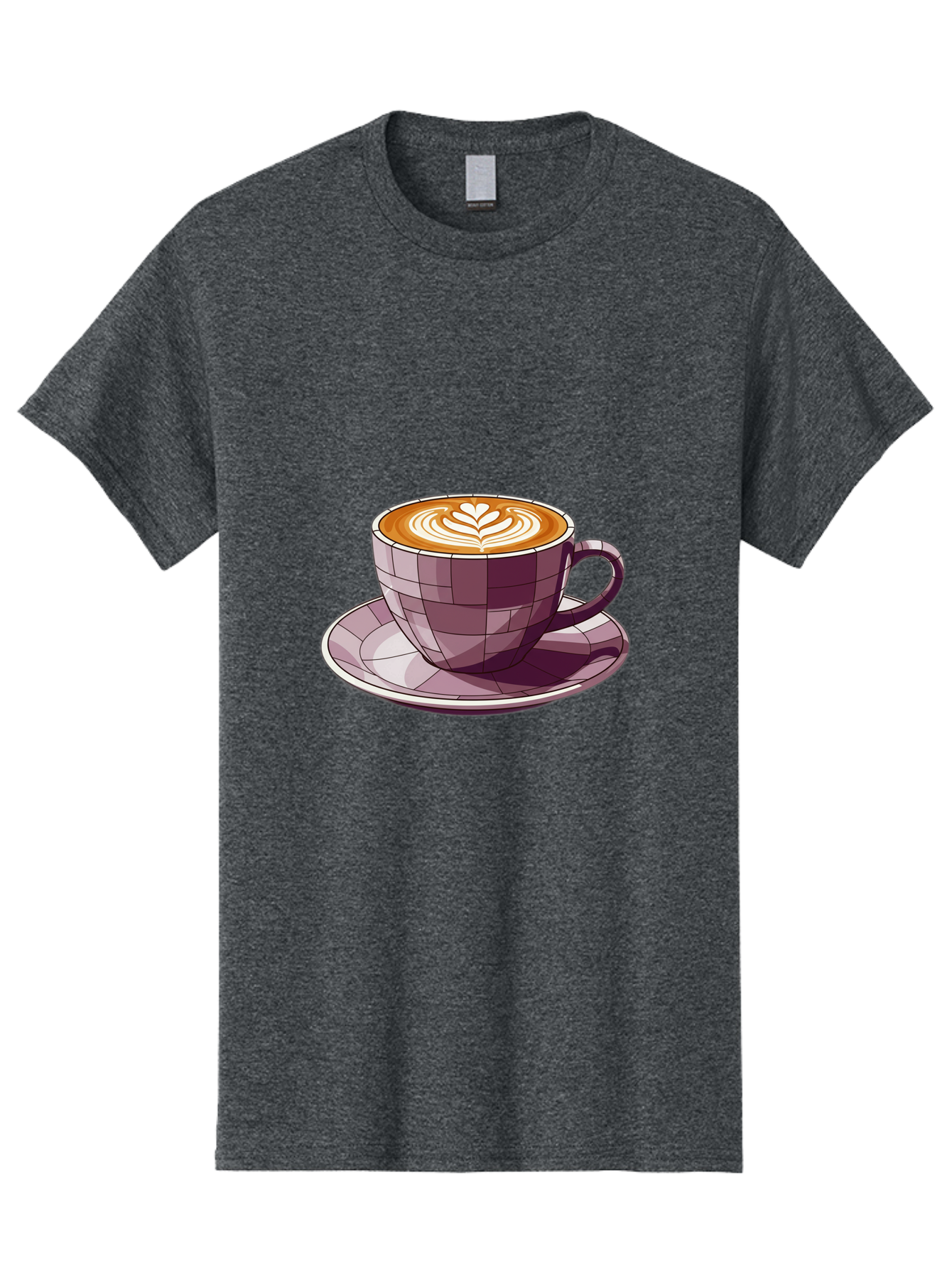 Coffee-Cup-10 Men'S Graphic Tee, 100% Cotton, Comfortable Casual Summer Wear, Machine Washable, Coffee Cup, Cappuccino, Latte Art, Heart Design, Coffee Break, Morning Coffee, Coffee Lover, Coffee Culture, Beverage, Drink Baa344 25