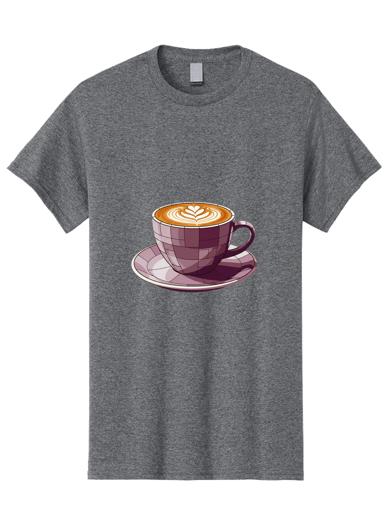 Coffee-Cup-10 Men'S Graphic Tee, 100% Cotton, Comfortable Casual Summer Wear, Machine Washable, Coffee Cup, Cappuccino, Latte Art, Heart Design, Coffee Break, Morning Coffee, Coffee Lover, Coffee Culture, Beverage, Drink Baa344 27