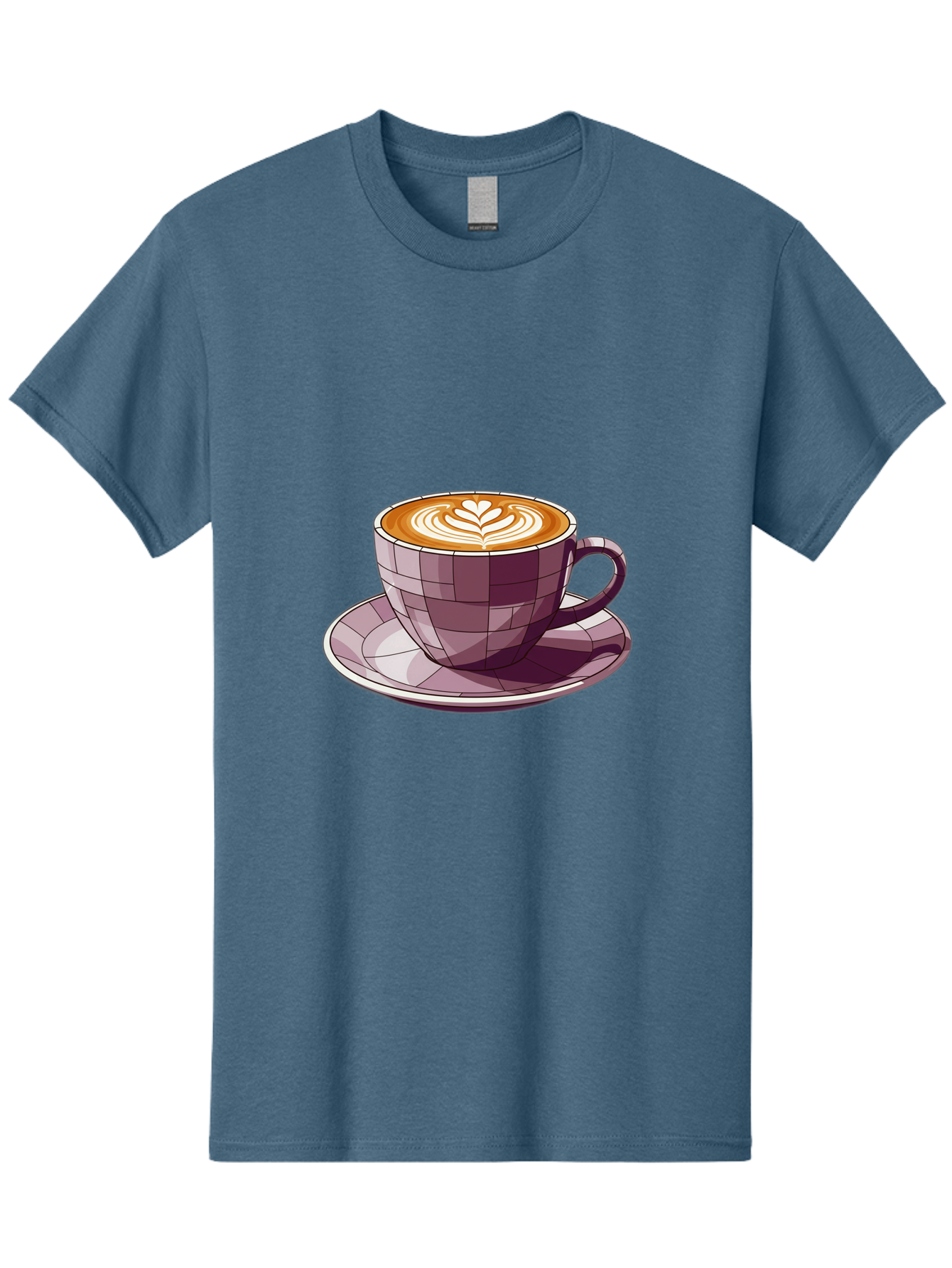 Coffee-Cup-10 Men'S Graphic Tee, 100% Cotton, Comfortable Casual Summer Wear, Machine Washable, Coffee Cup, Cappuccino, Latte Art, Heart Design, Coffee Break, Morning Coffee, Coffee Lover, Coffee Culture, Beverage, Drink Baa344 15