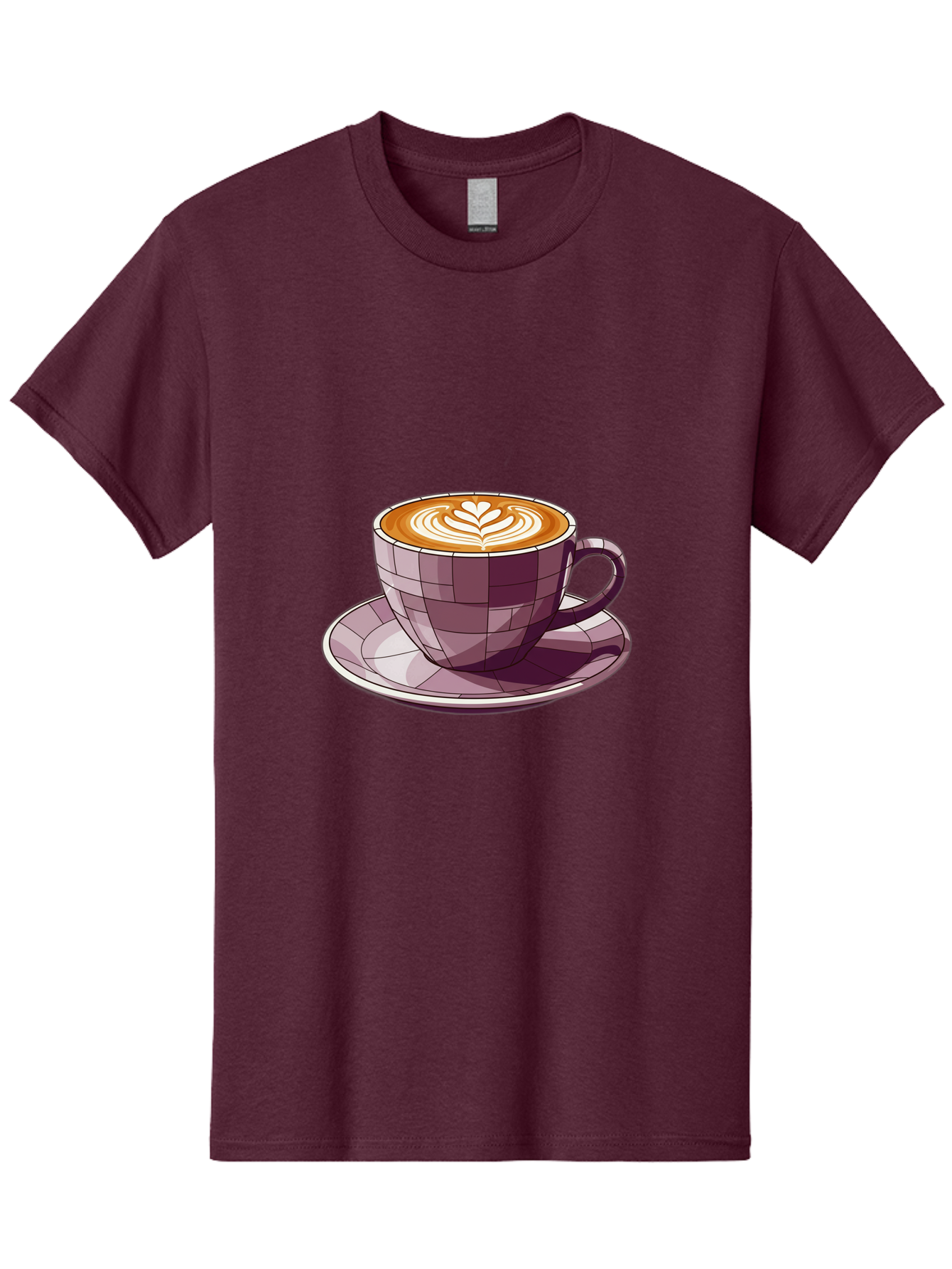 Coffee-Cup-10 Men'S Graphic Tee, 100% Cotton, Comfortable Casual Summer Wear, Machine Washable, Coffee Cup, Cappuccino, Latte Art, Heart Design, Coffee Break, Morning Coffee, Coffee Lover, Coffee Culture, Beverage, Drink Baa344 7