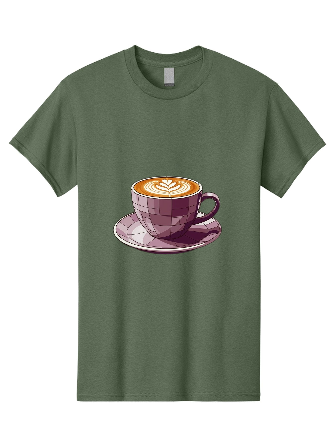 Coffee-Cup-10 Men'S Graphic Tee, 100% Cotton, Comfortable Casual Summer Wear, Machine Washable, Coffee Cup, Cappuccino, Latte Art, Heart Design, Coffee Break, Morning Coffee, Coffee Lover, Coffee Culture, Beverage, Drink Baa344 8