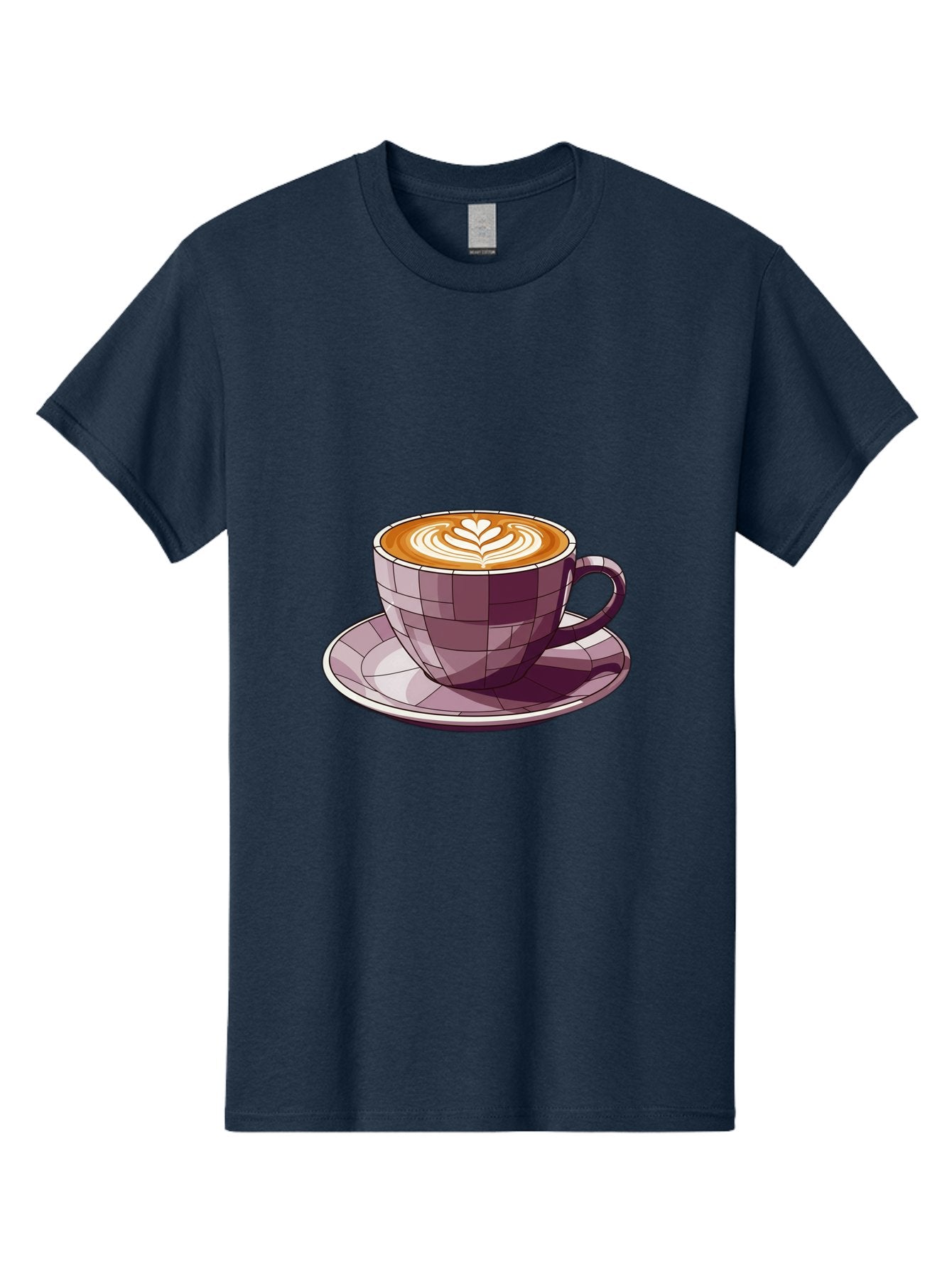 Coffee-Cup-10 Men'S Graphic Tee, 100% Cotton, Comfortable Casual Summer Wear, Machine Washable, Coffee Cup, Cappuccino, Latte Art, Heart Design, Coffee Break, Morning Coffee, Coffee Lover, Coffee Culture, Beverage, Drink Baa344 15