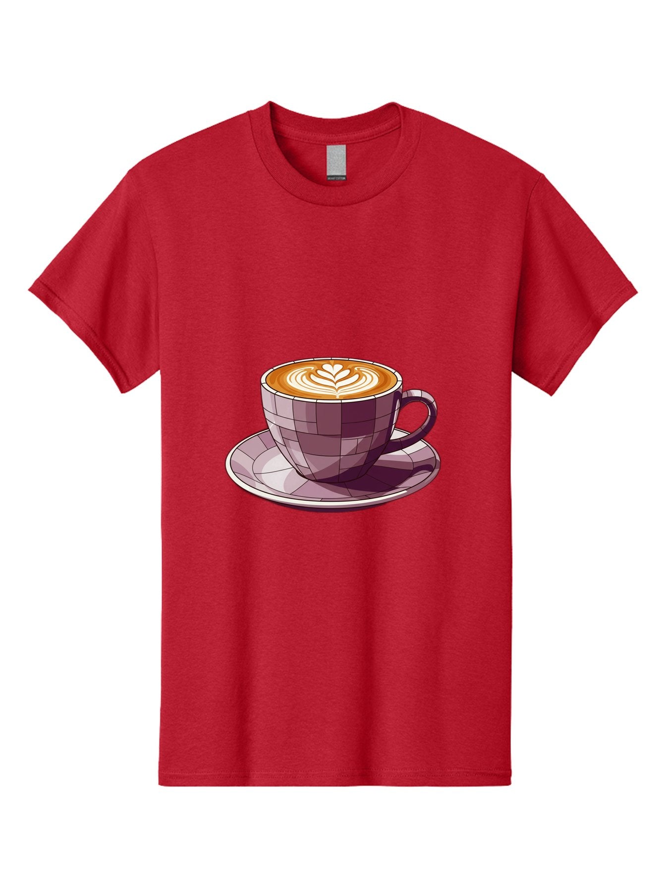 Coffee-Cup-10 Men'S Graphic Tee, 100% Cotton, Comfortable Casual Summer Wear, Machine Washable, Coffee Cup, Cappuccino, Latte Art, Heart Design, Coffee Break, Morning Coffee, Coffee Lover, Coffee Culture, Beverage, Drink Baa344 3