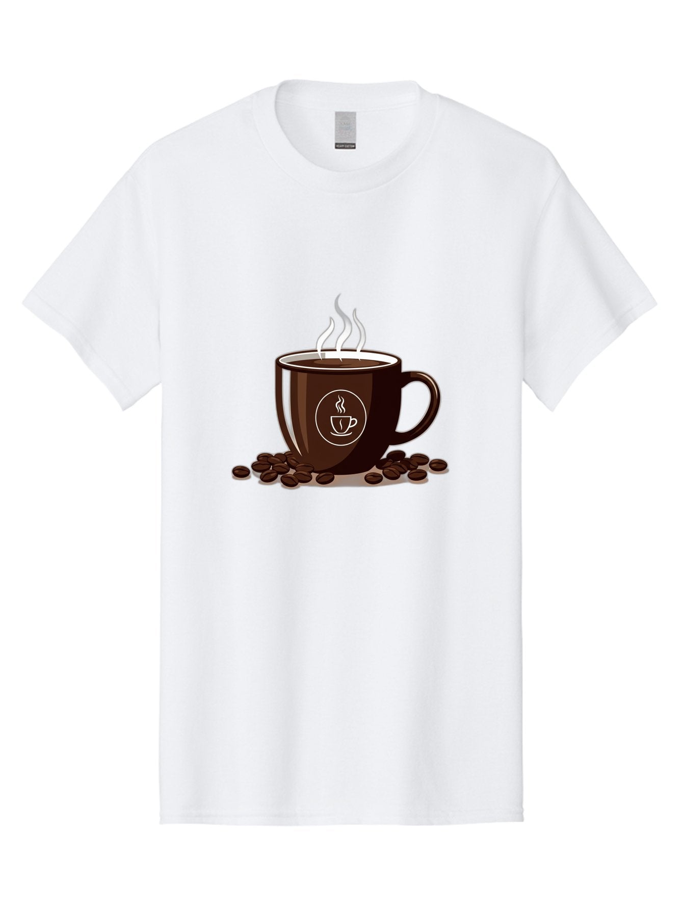 Coffee-Cup-13 Men'S Graphic Tee, 100% Cotton, Comfortable Casual Summer Wear, Machine Washable, Coffee Cup, Hot Beverage, Steaming Coffee, Coffee Beans, Coffee Logo, Coffee Break, Morning Coffee, Coffee Time, Coffee Illustration Baa347