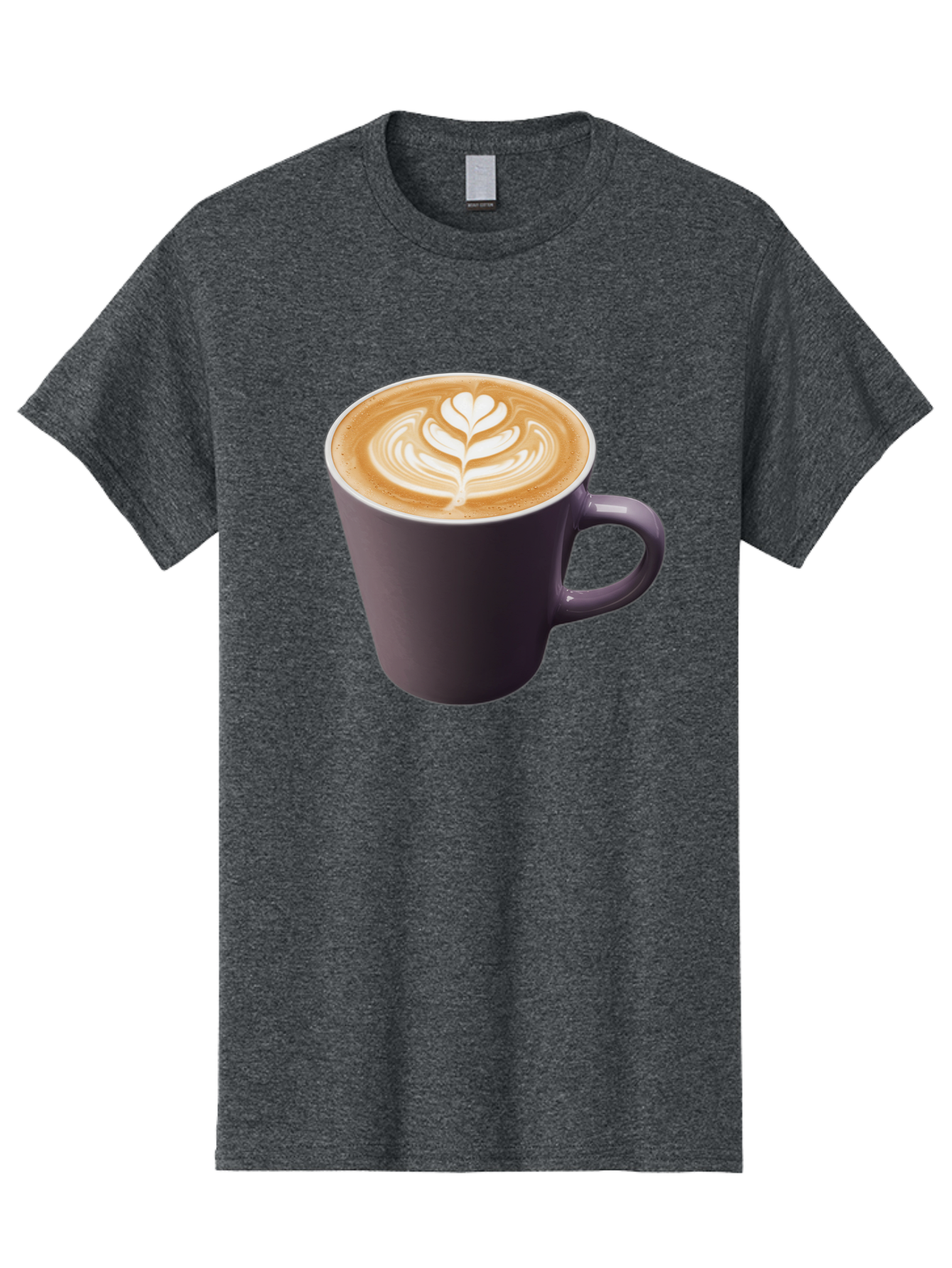 Coffee-Cup-14 Men'S Graphic Tee, 100% Cotton, Comfortable Casual Summer Wear, Machine Washable, Coffee Cup, Latte Art, Leaf Design, Espresso, Coffee Culture, Morning Coffee, Coffee Break, Caffeine, Coffee Drink Baa348 11