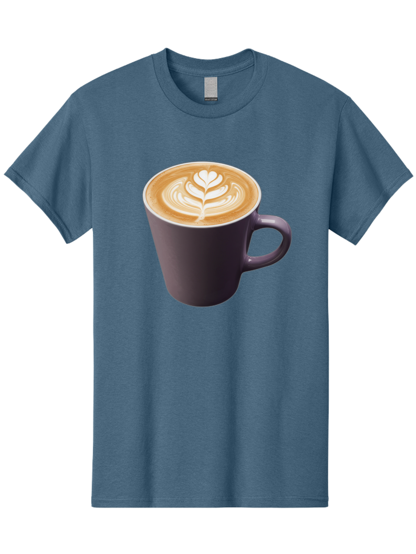 Coffee-Cup-14 Men'S Graphic Tee, 100% Cotton, Comfortable Casual Summer Wear, Machine Washable, Coffee Cup, Latte Art, Leaf Design, Espresso, Coffee Culture, Morning Coffee, Coffee Break, Caffeine, Coffee Drink Baa348 27