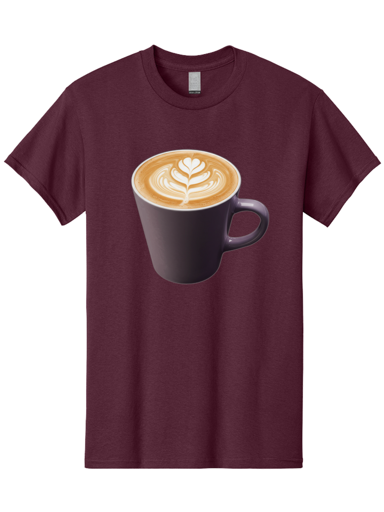 Coffee-Cup-14 Men'S Graphic Tee, 100% Cotton, Comfortable Casual Summer Wear, Machine Washable, Coffee Cup, Latte Art, Leaf Design, Espresso, Coffee Culture, Morning Coffee, Coffee Break, Caffeine, Coffee Drink Baa348 29
