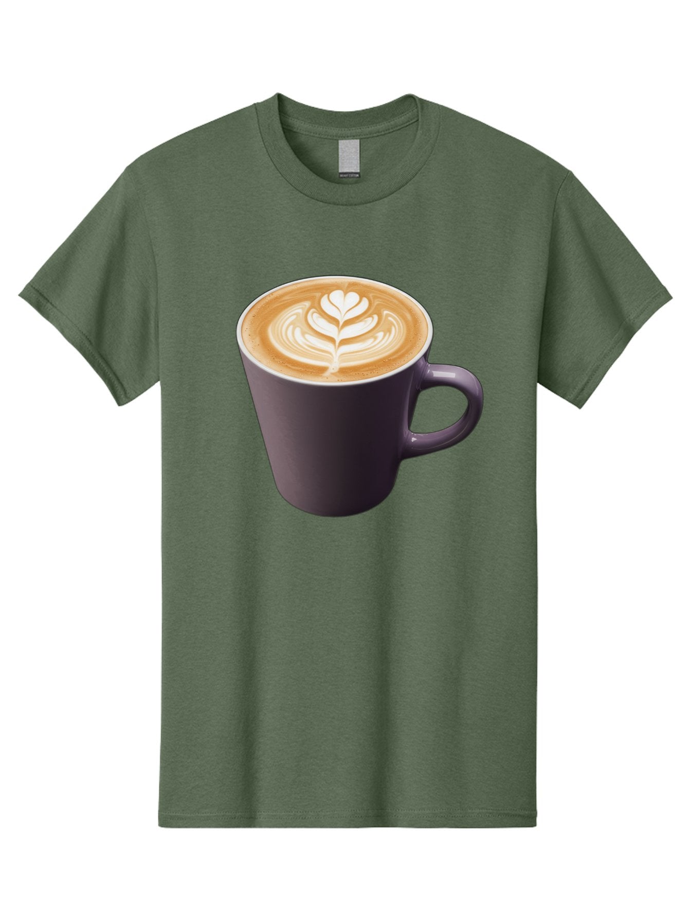 Coffee-Cup-14 Men'S Graphic Tee, 100% Cotton, Comfortable Casual Summer Wear, Machine Washable, Coffee Cup, Latte Art, Leaf Design, Espresso, Coffee Culture, Morning Coffee, Coffee Break, Caffeine, Coffee Drink Baa348 15