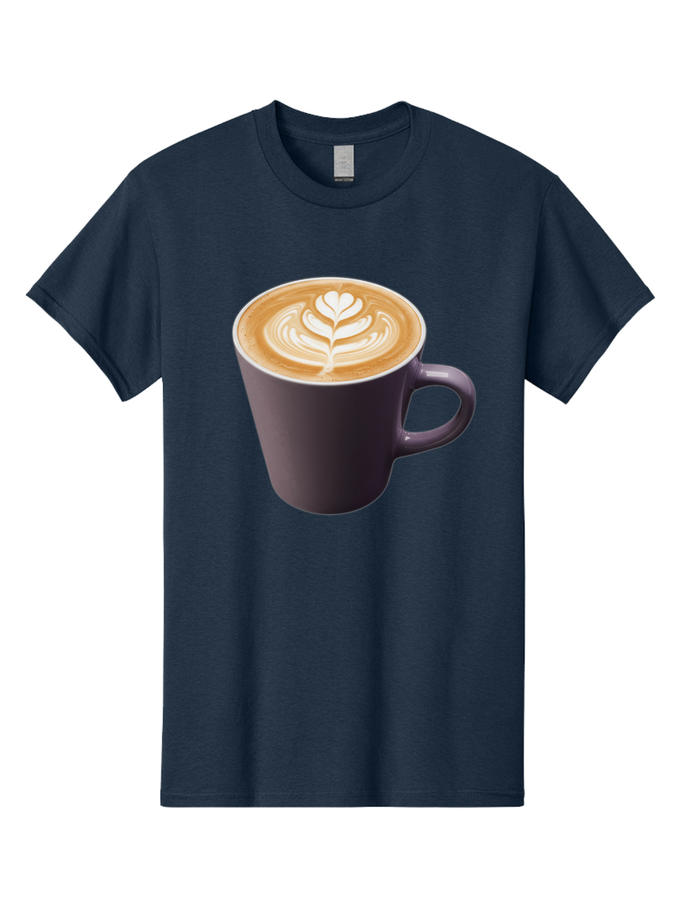 Coffee-Cup-14 Men'S Graphic Tee, 100% Cotton, Comfortable Casual Summer Wear, Machine Washable, Coffee Cup, Latte Art, Leaf Design, Espresso, Coffee Culture, Morning Coffee, Coffee Break, Caffeine, Coffee Drink Baa348 13