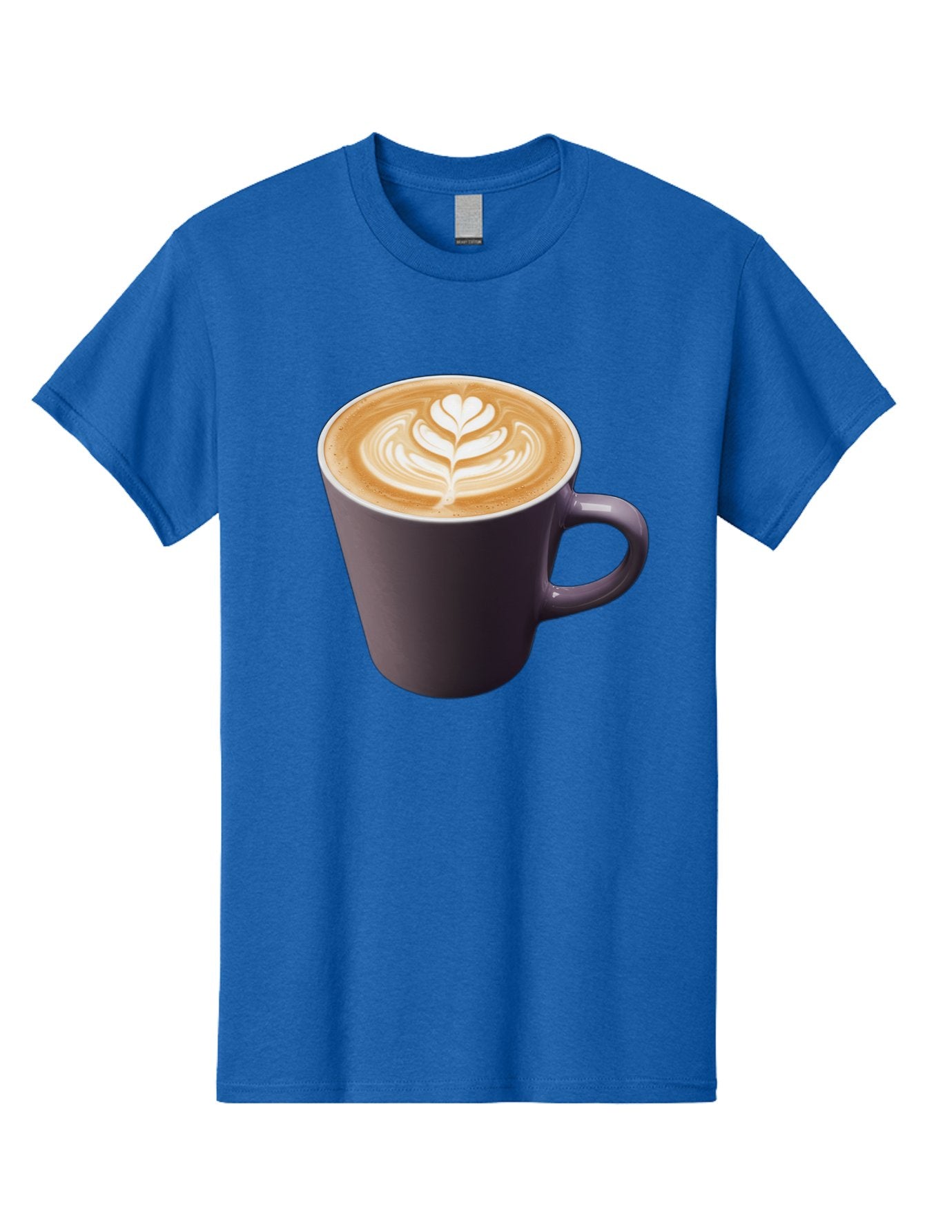 Coffee-Cup-14 Men'S Graphic Tee, 100% Cotton, Comfortable Casual Summer Wear, Machine Washable, Coffee Cup, Latte Art, Leaf Design, Espresso, Coffee Culture, Morning Coffee, Coffee Break, Caffeine, Coffee Drink Baa348 14