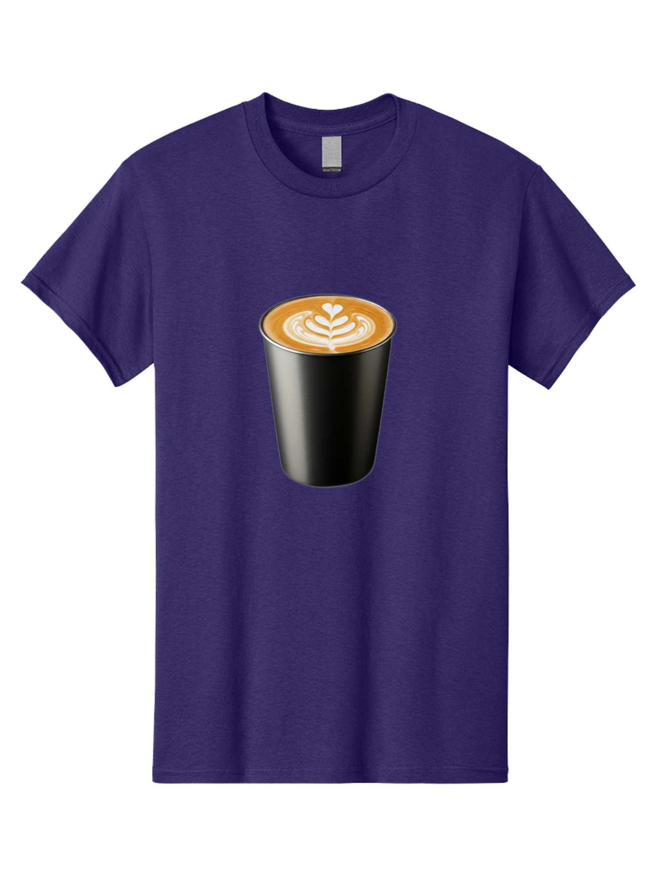 Coffee-Cup-15 Men'S Graphic Tee, 100% Cotton, Comfortable Casual Summer Wear, Machine Washable, Coffee Cup, Black Cup, Latte Art, Espresso, Coffee Drink, Heart Design, White Foam, Takeaway Coffee, Coffee Culture Baa349 29