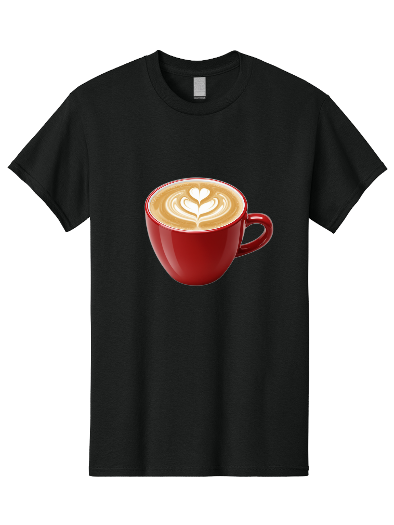 Coffee-Cup-16 Men'S Graphic Tee, 100% Cotton, Comfortable Casual Summer Wear, Machine Washable, Coffee Cup, Latte Art, Heart Design, Red Coffee Mug, Crema-Topped Coffee, Coffee Drink, Espresso Art Baa350 17