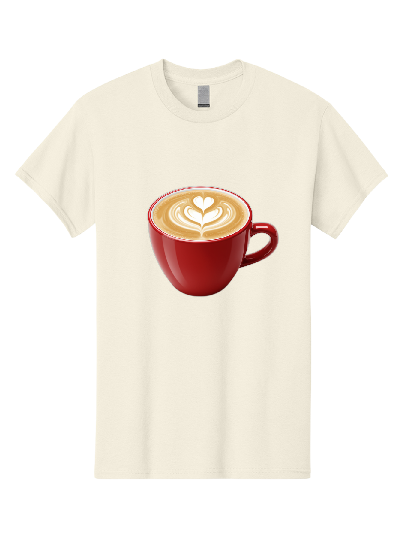 Coffee-Cup-16 Men'S Graphic Tee, 100% Cotton, Comfortable Casual Summer Wear, Machine Washable, Coffee Cup, Latte Art, Heart Design, Red Coffee Mug, Crema-Topped Coffee, Coffee Drink, Espresso Art Baa350 23