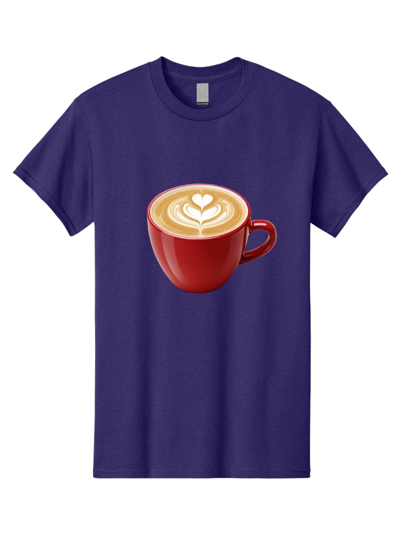 Coffee-Cup-16 Men'S Graphic Tee, 100% Cotton, Comfortable Casual Summer Wear, Machine Washable, Coffee Cup, Latte Art, Heart Design, Red Coffee Mug, Crema-Topped Coffee, Coffee Drink, Espresso Art Baa350 11