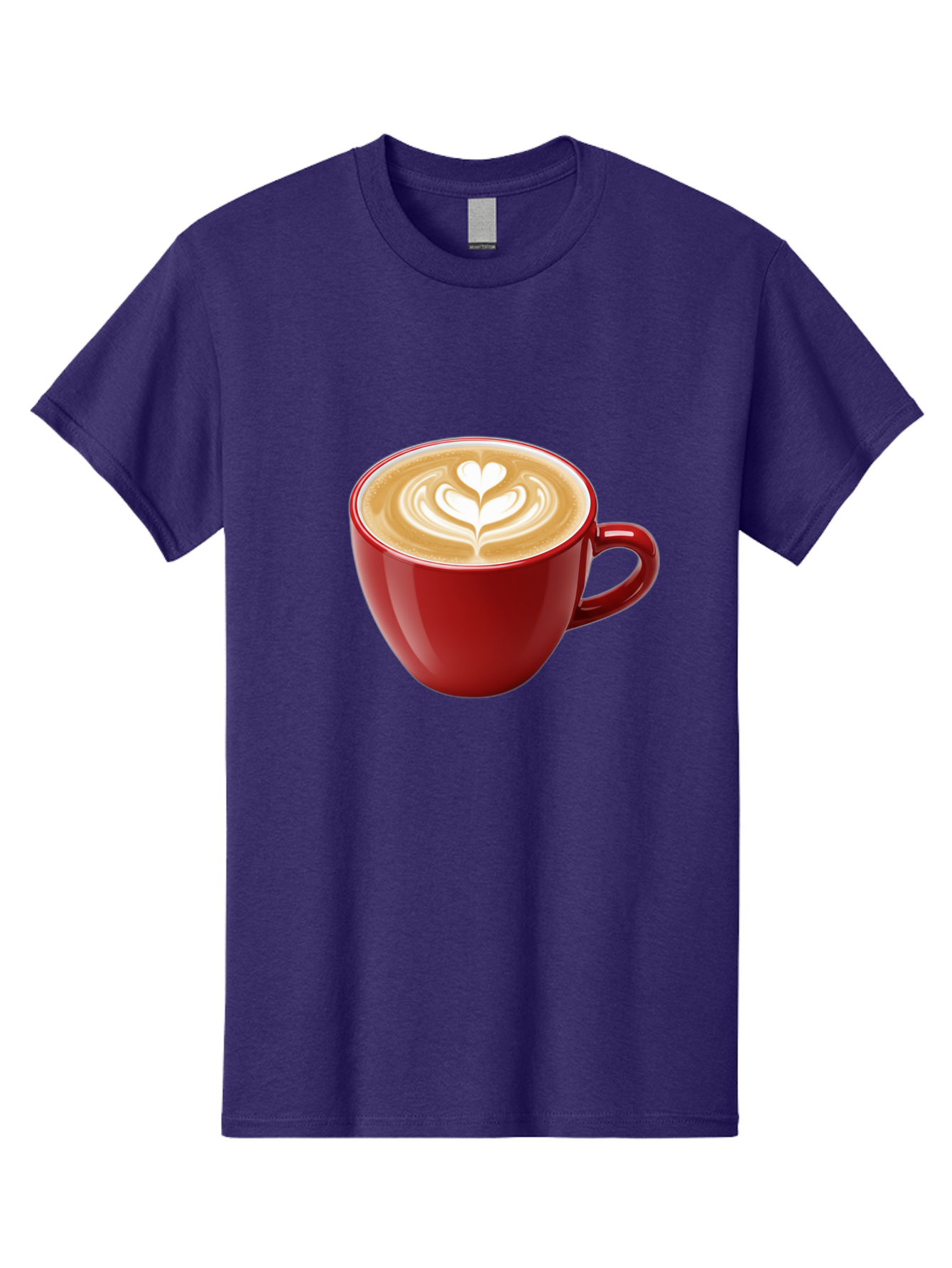 Coffee-Cup-16 Men'S Graphic Tee, 100% Cotton, Comfortable Casual Summer Wear, Machine Washable, Coffee Cup, Latte Art, Heart Design, Red Coffee Mug, Crema-Topped Coffee, Coffee Drink, Espresso Art Baa350 7