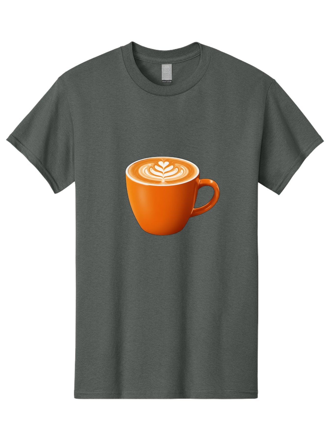 Coffee-Cup-17 Men'S Graphic Tee, 100% Cotton, Comfortable Casual Summer Wear, Machine Washable, Coffee Cup, Latte Art, Heart Design, Cappuccino, Coffee Culture, Morning Coffee, Coffee Break, Coffee Time Baa351 6