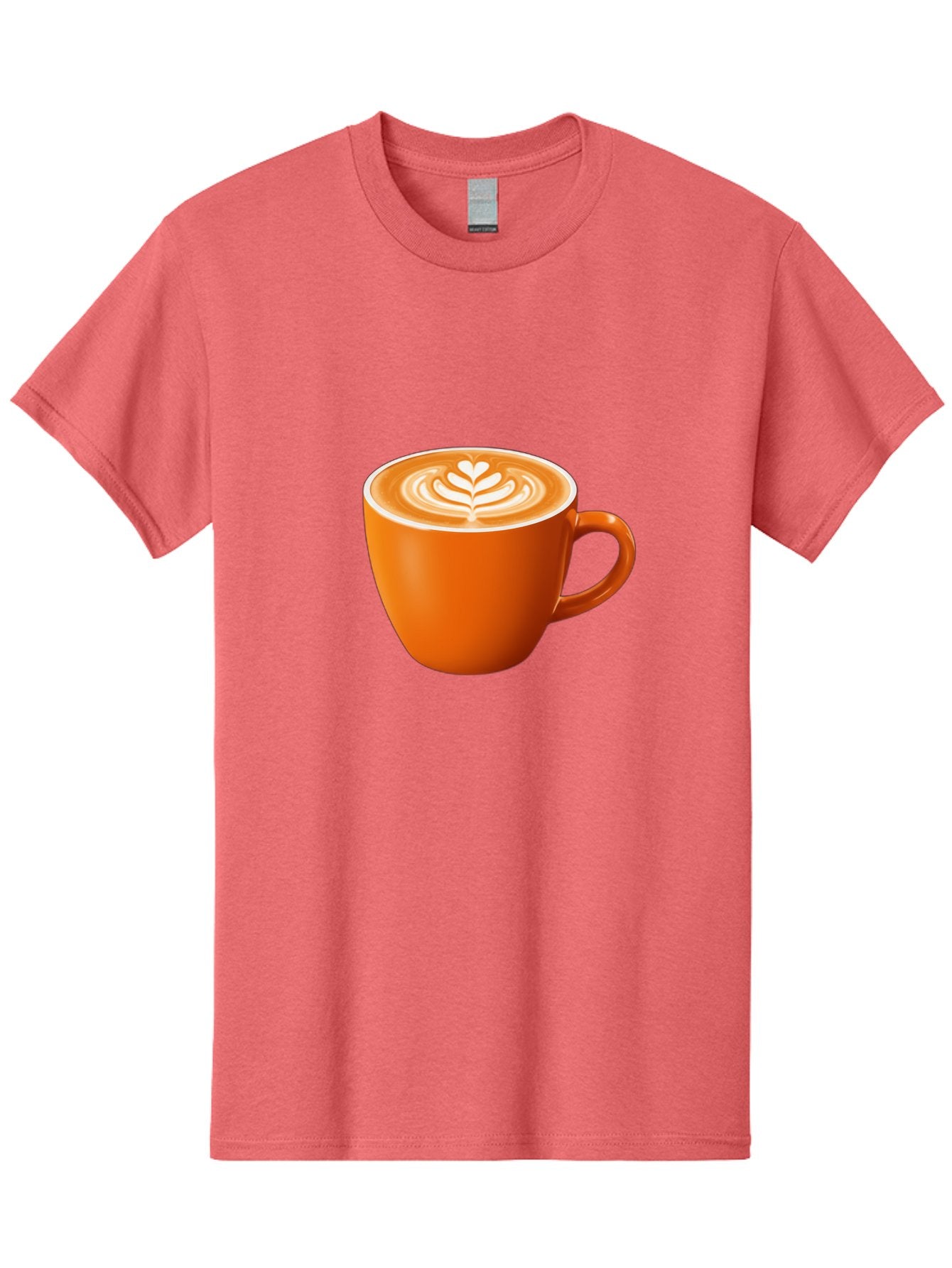 Coffee-Cup-17 Men'S Graphic Tee, 100% Cotton, Comfortable Casual Summer Wear, Machine Washable, Coffee Cup, Latte Art, Heart Design, Cappuccino, Coffee Culture, Morning Coffee, Coffee Break, Coffee Time Baa351 5