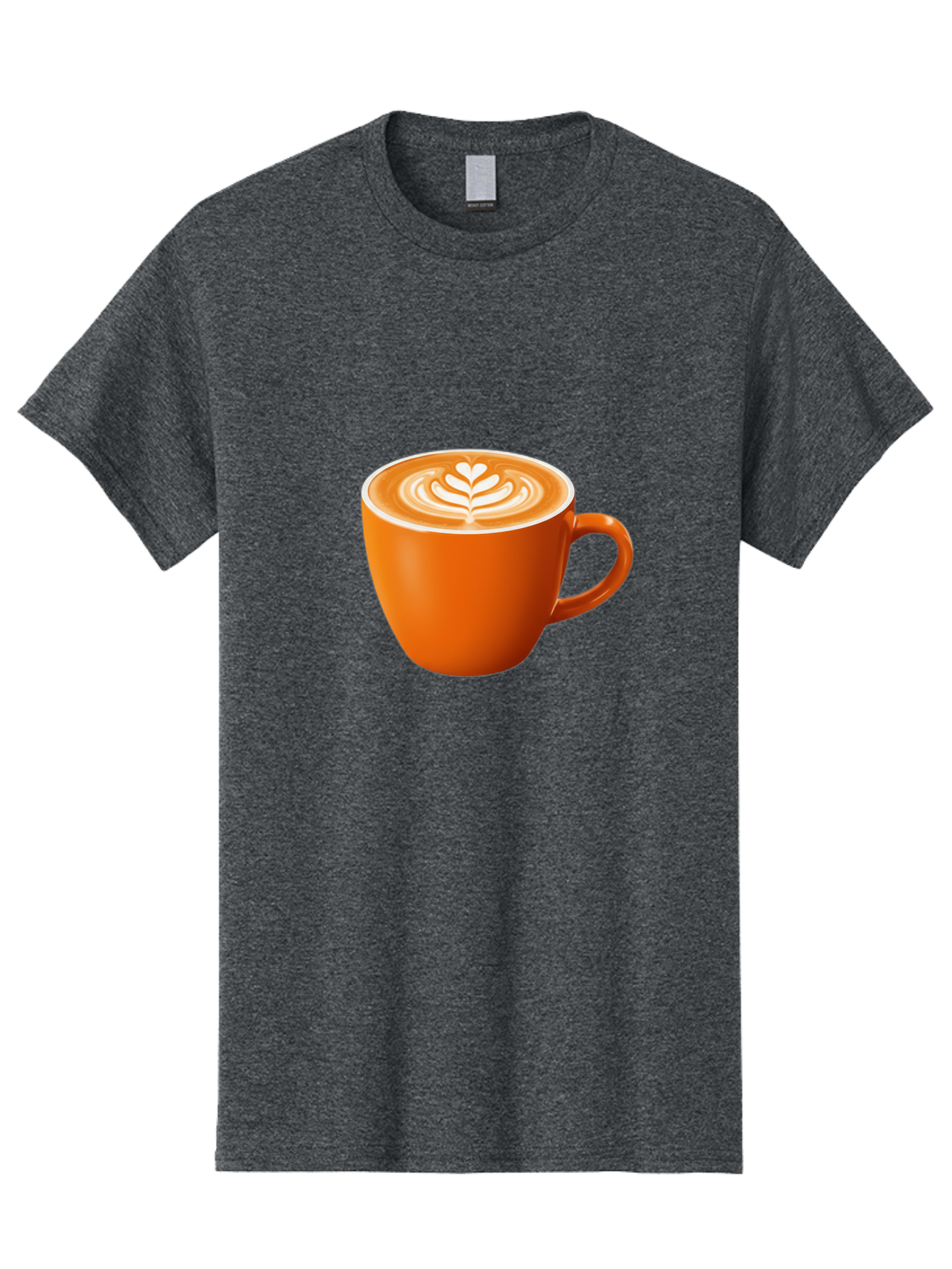 Coffee-Cup-17 Men'S Graphic Tee, 100% Cotton, Comfortable Casual Summer Wear, Machine Washable, Coffee Cup, Latte Art, Heart Design, Cappuccino, Coffee Culture, Morning Coffee, Coffee Break, Coffee Time Baa351 25
