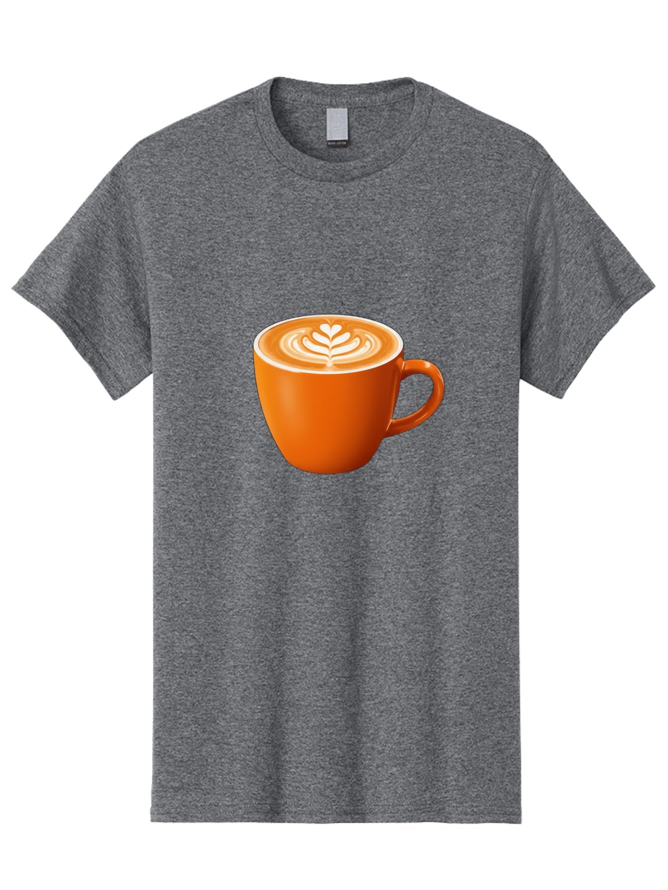 Coffee-Cup-17 Men'S Graphic Tee, 100% Cotton, Comfortable Casual Summer Wear, Machine Washable, Coffee Cup, Latte Art, Heart Design, Cappuccino, Coffee Culture, Morning Coffee, Coffee Break, Coffee Time Baa351 4
