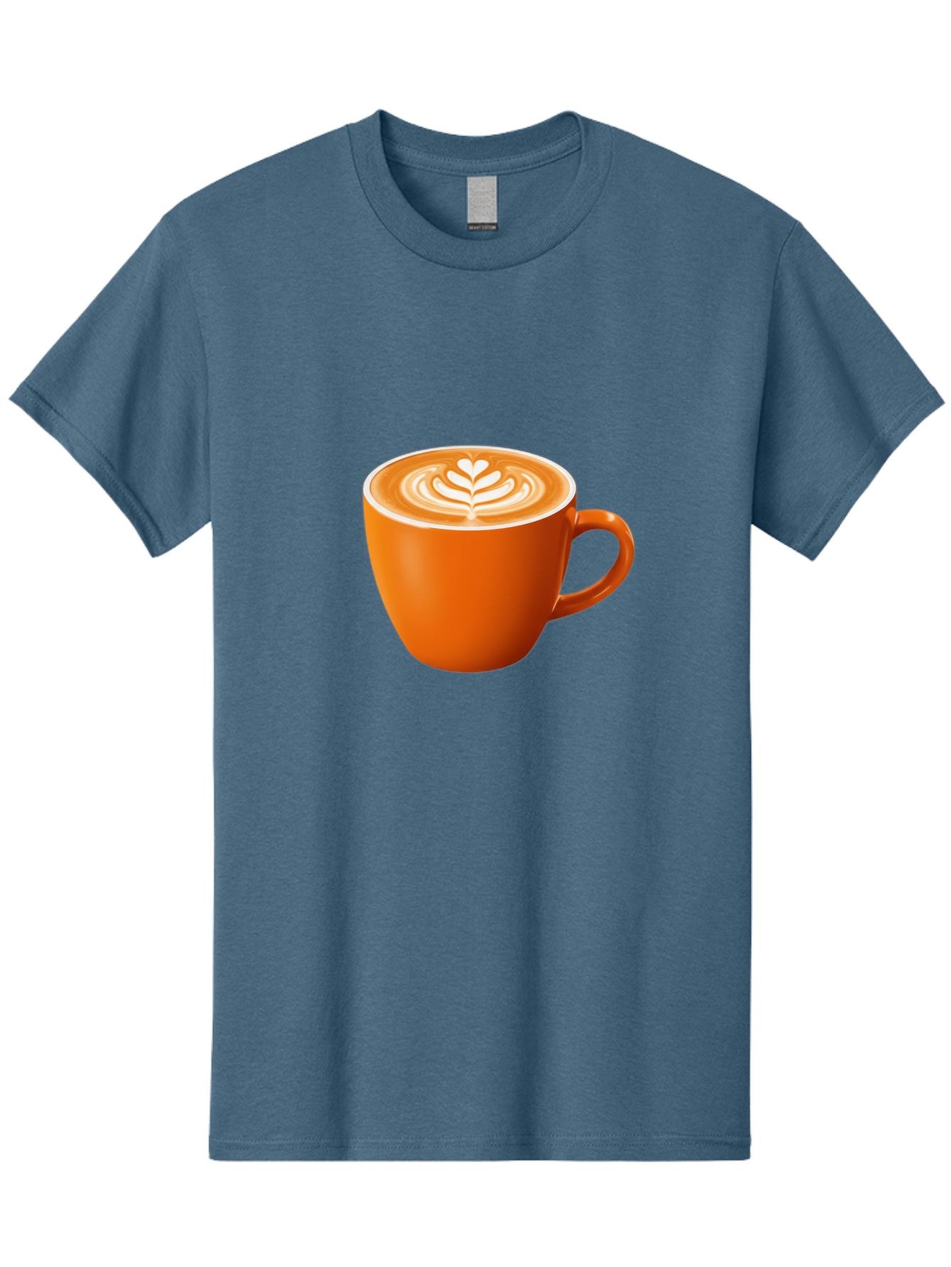 Coffee-Cup-17 Men'S Graphic Tee, 100% Cotton, Comfortable Casual Summer Wear, Machine Washable, Coffee Cup, Latte Art, Heart Design, Cappuccino, Coffee Culture, Morning Coffee, Coffee Break, Coffee Time Baa351 5