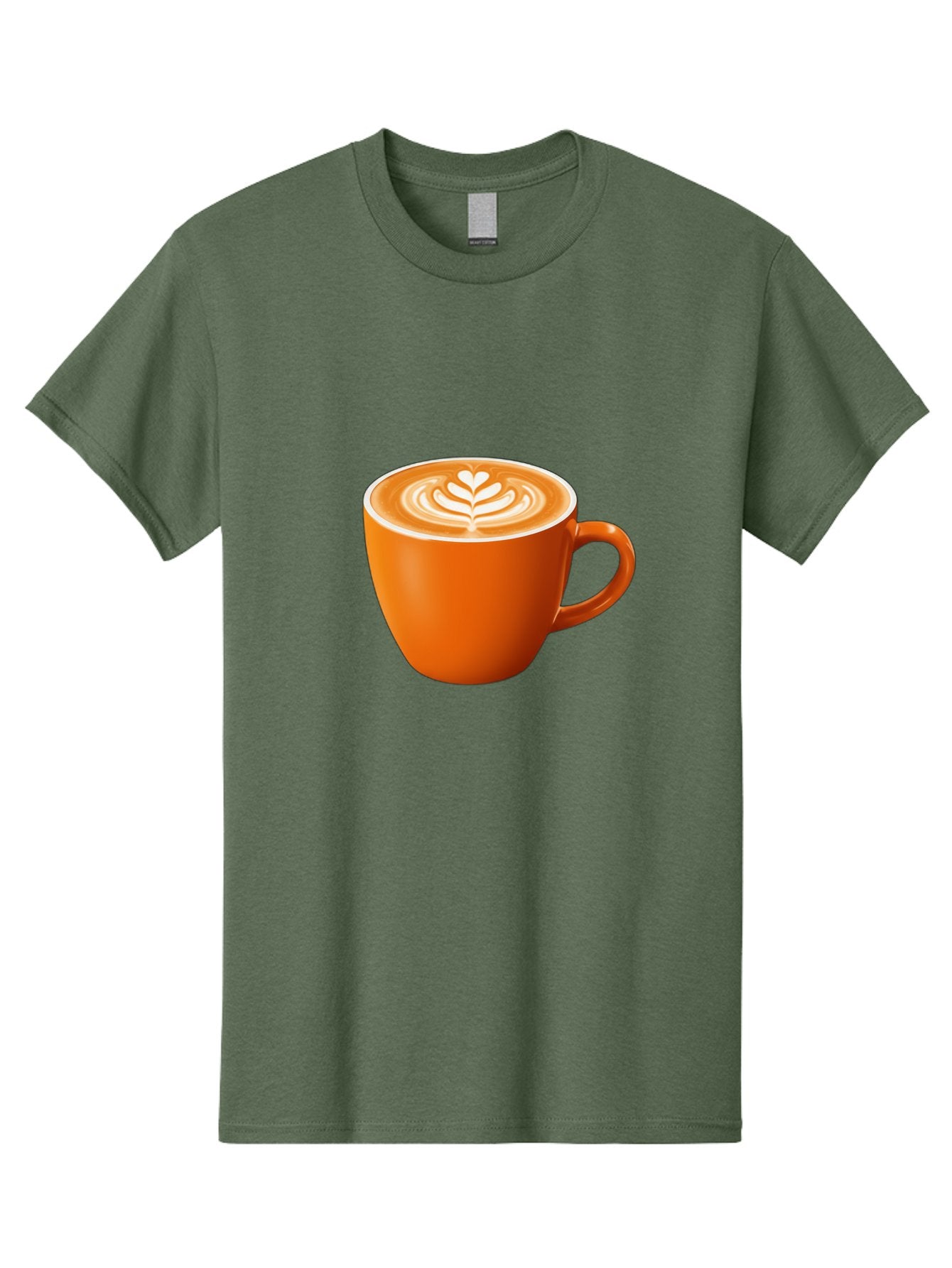 Coffee-Cup-17 Men'S Graphic Tee, 100% Cotton, Comfortable Casual Summer Wear, Machine Washable, Coffee Cup, Latte Art, Heart Design, Cappuccino, Coffee Culture, Morning Coffee, Coffee Break, Coffee Time Baa351 13
