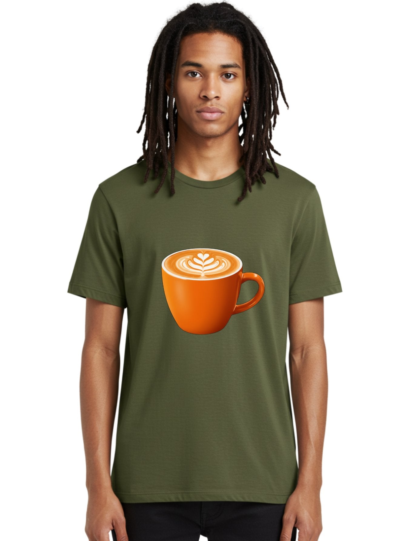 Coffee-Cup-17 Men'S Graphic Tee, 100% Cotton, Comfortable Casual Summer Wear, Machine Washable, Coffee Cup, Latte Art, Heart Design, Cappuccino, Coffee Culture, Morning Coffee, Coffee Break, Coffee Time Baa351 20