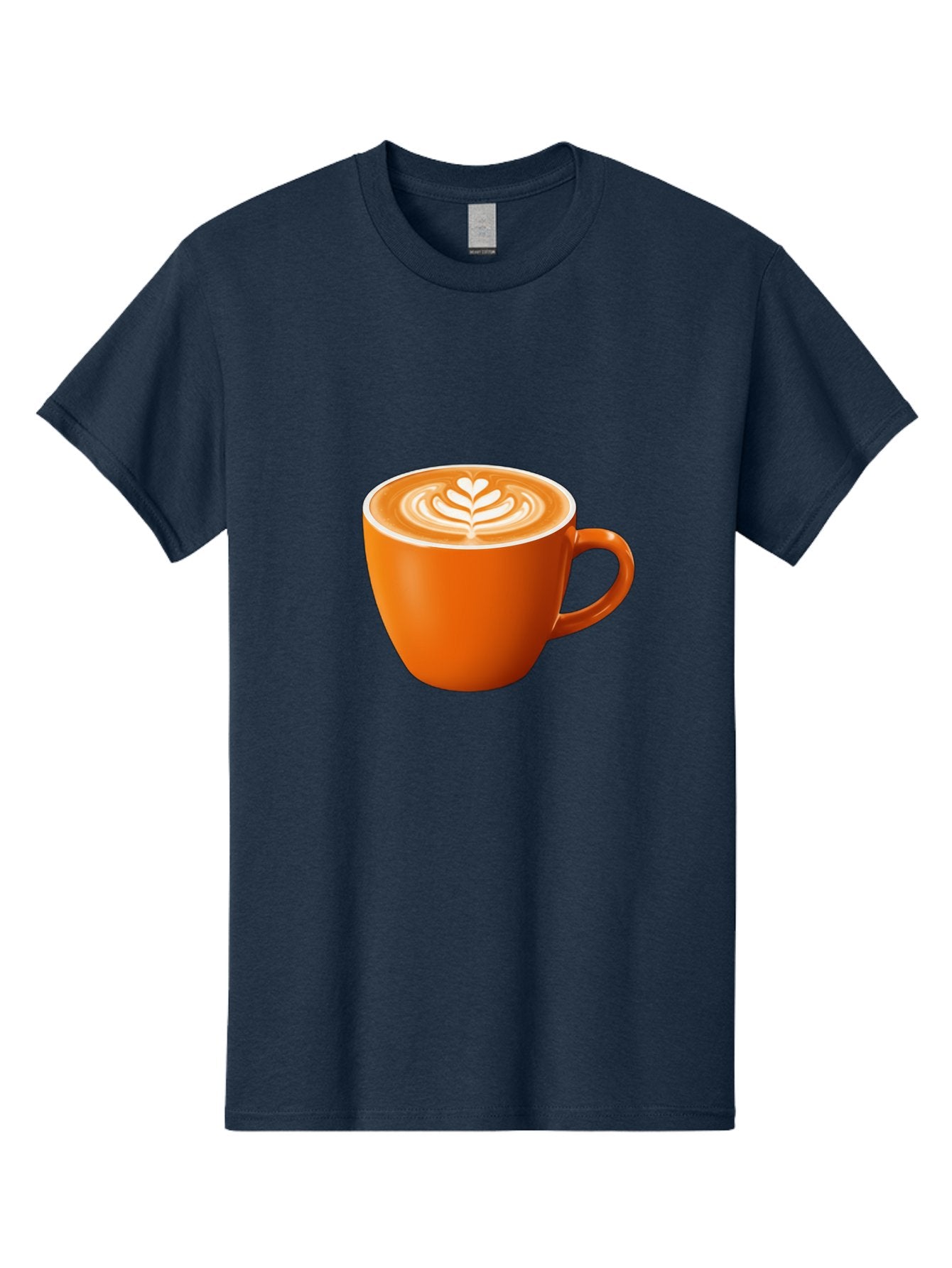 Coffee-Cup-17 Men'S Graphic Tee, 100% Cotton, Comfortable Casual Summer Wear, Machine Washable, Coffee Cup, Latte Art, Heart Design, Cappuccino, Coffee Culture, Morning Coffee, Coffee Break, Coffee Time Baa351