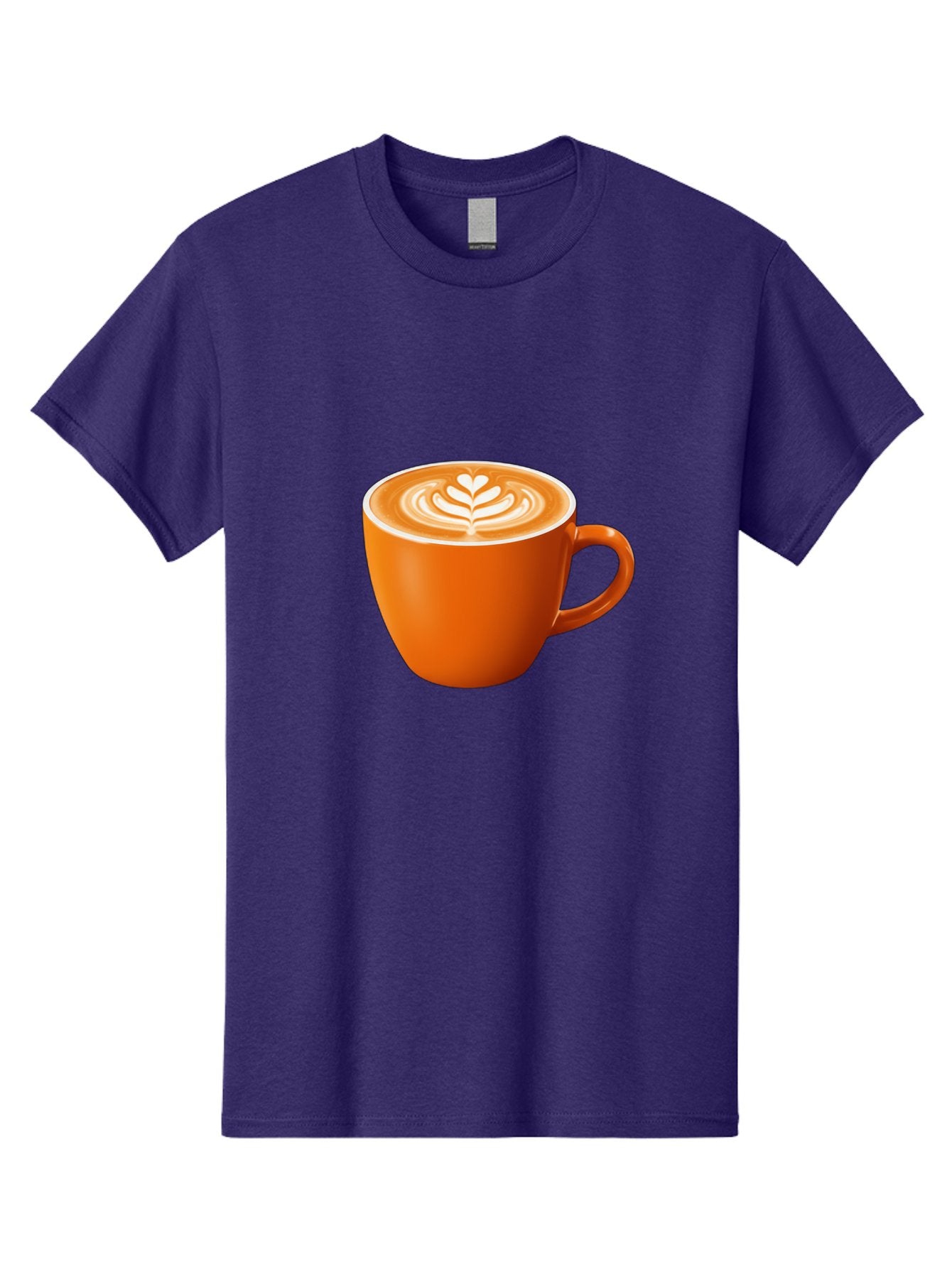 Coffee-Cup-17 Men'S Graphic Tee, 100% Cotton, Comfortable Casual Summer Wear, Machine Washable, Coffee Cup, Latte Art, Heart Design, Cappuccino, Coffee Culture, Morning Coffee, Coffee Break, Coffee Time Baa351