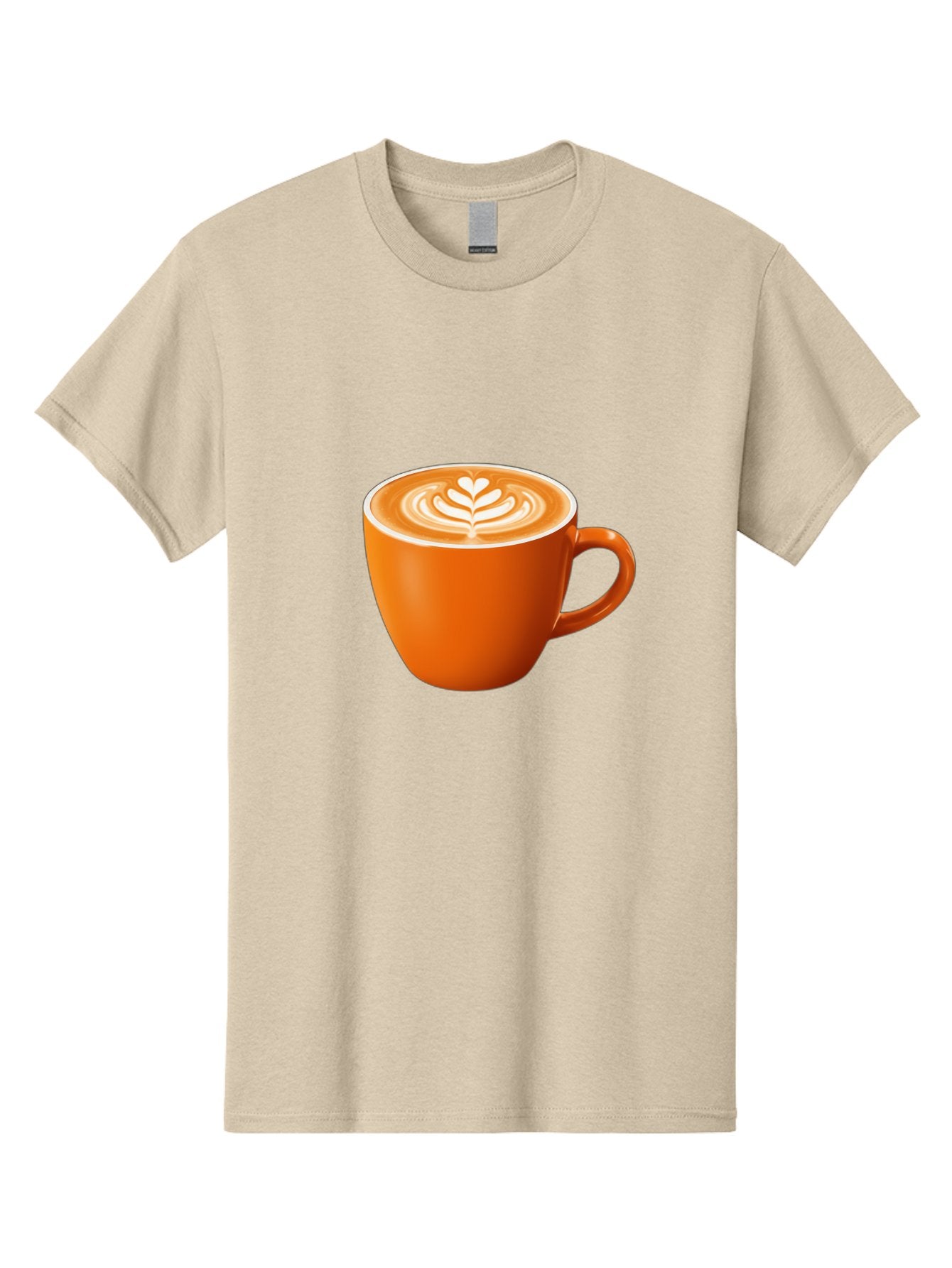 Coffee-Cup-17 Men'S Graphic Tee, 100% Cotton, Comfortable Casual Summer Wear, Machine Washable, Coffee Cup, Latte Art, Heart Design, Cappuccino, Coffee Culture, Morning Coffee, Coffee Break, Coffee Time Baa351 3