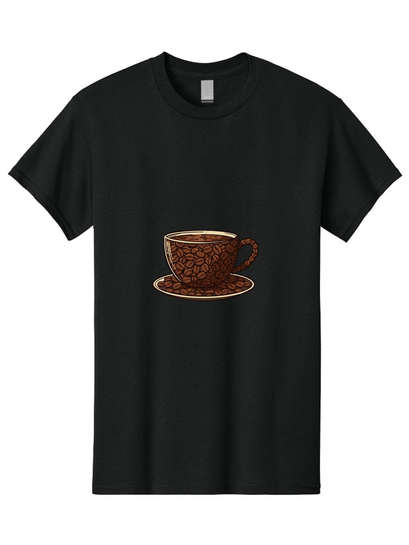 Coffee-Cup-5 Men'S Graphic Tee, 100% Cotton, Comfortable Casual Summer Wear, Machine Washable, Coffee Cup, Coffee Beans, Coffee Time, Morning Coffee, Caffeine Boost, Coffee Break, Java Lovers Baa355