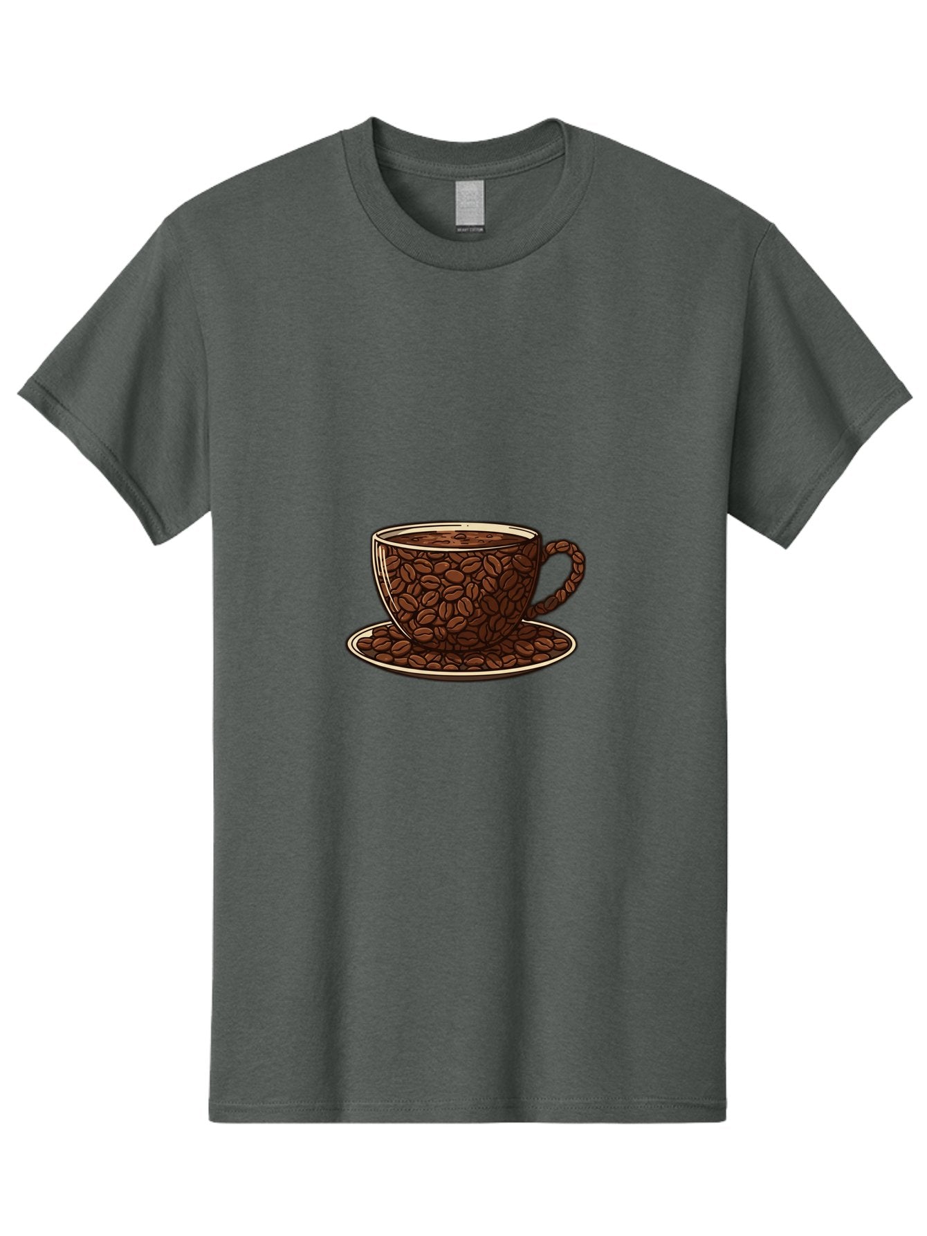 Coffee-Cup-5 Men'S Graphic Tee, 100% Cotton, Comfortable Casual Summer Wear, Machine Washable, Coffee Cup, Coffee Beans, Coffee Time, Morning Coffee, Caffeine Boost, Coffee Break, Java Lovers Baa355 12