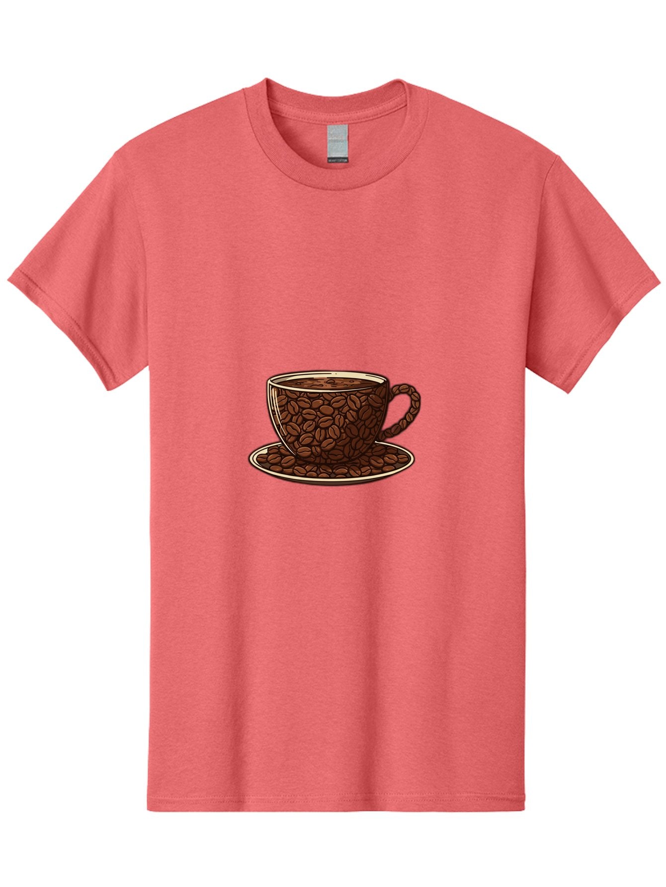 Coffee-Cup-5 Men'S Graphic Tee, 100% Cotton, Comfortable Casual Summer Wear, Machine Washable, Coffee Cup, Coffee Beans, Coffee Time, Morning Coffee, Caffeine Boost, Coffee Break, Java Lovers Baa355 7