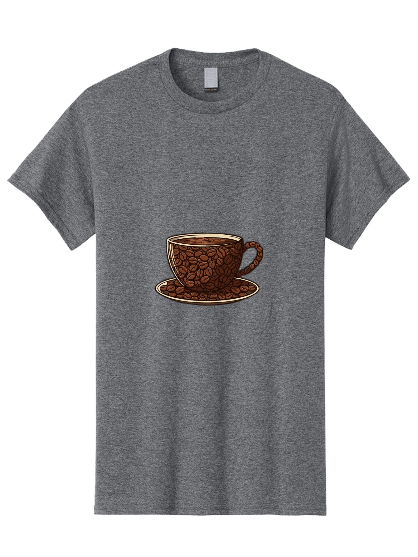 Coffee-Cup-5 Men'S Graphic Tee, 100% Cotton, Comfortable Casual Summer Wear, Machine Washable, Coffee Cup, Coffee Beans, Coffee Time, Morning Coffee, Caffeine Boost, Coffee Break, Java Lovers Baa355 8