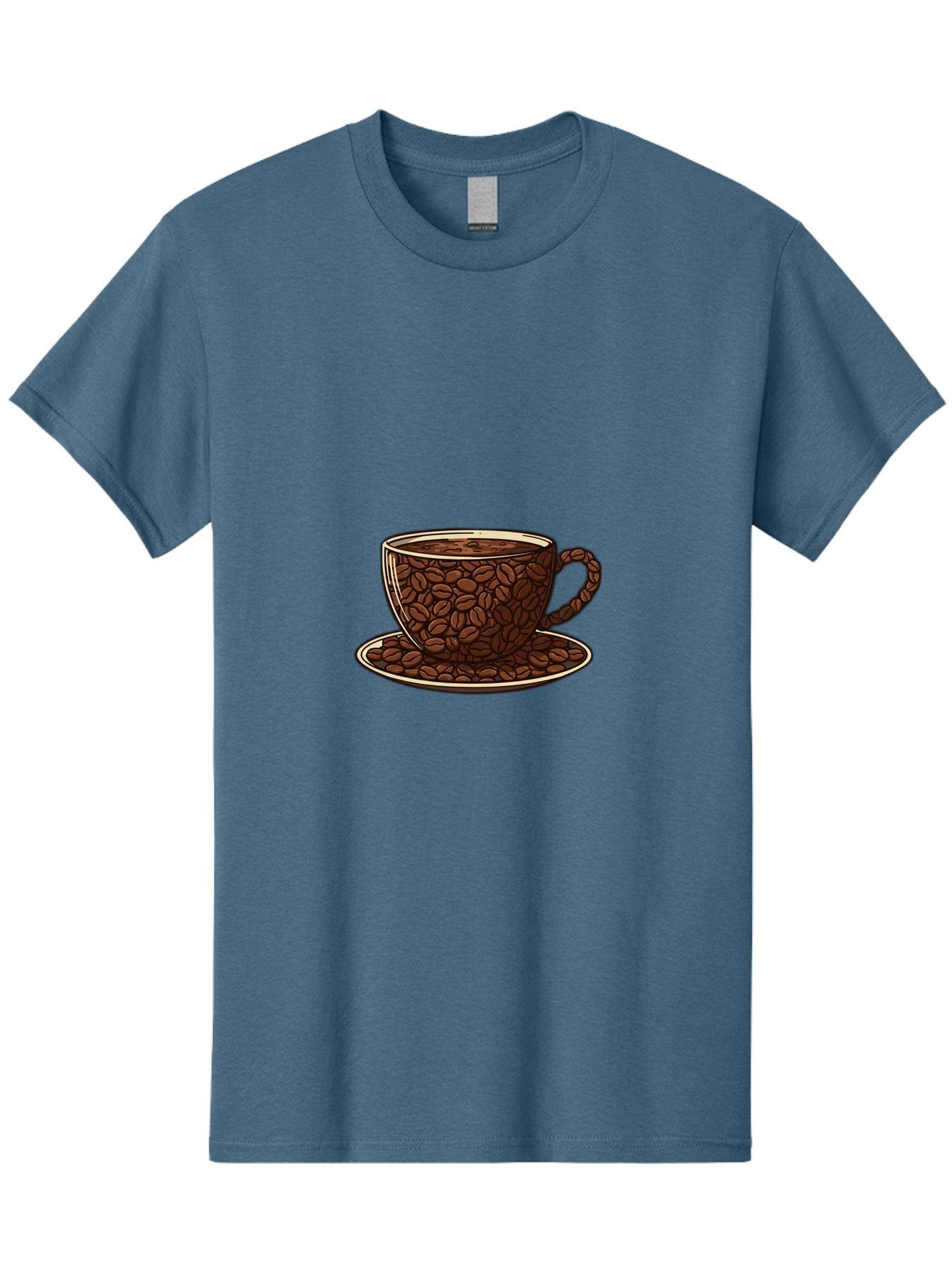 Coffee-Cup-5 Men'S Graphic Tee, 100% Cotton, Comfortable Casual Summer Wear, Machine Washable, Coffee Cup, Coffee Beans, Coffee Time, Morning Coffee, Caffeine Boost, Coffee Break, Java Lovers Baa355 15
