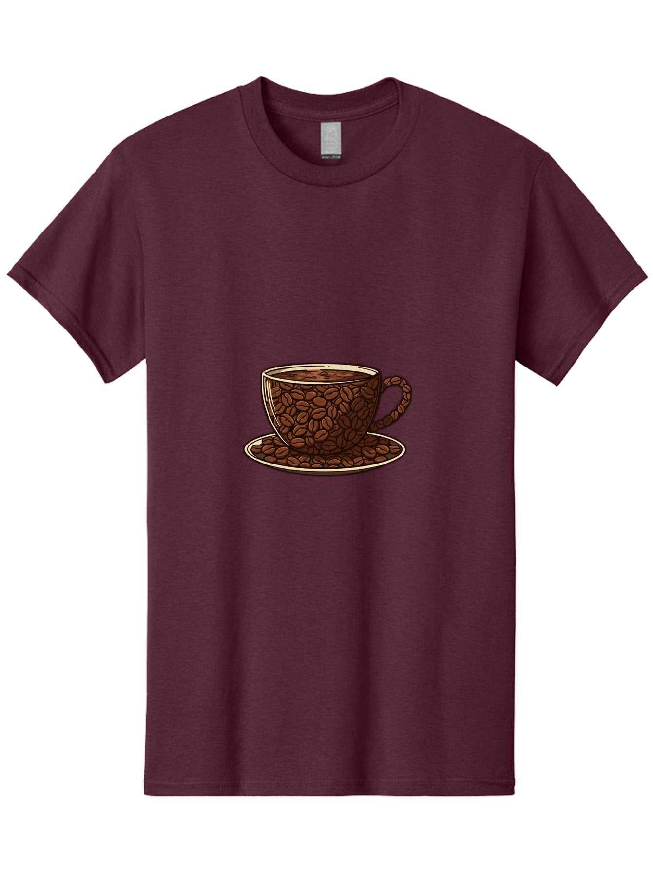 Coffee-Cup-5 Men'S Graphic Tee, 100% Cotton, Comfortable Casual Summer Wear, Machine Washable, Coffee Cup, Coffee Beans, Coffee Time, Morning Coffee, Caffeine Boost, Coffee Break, Java Lovers Baa355 10