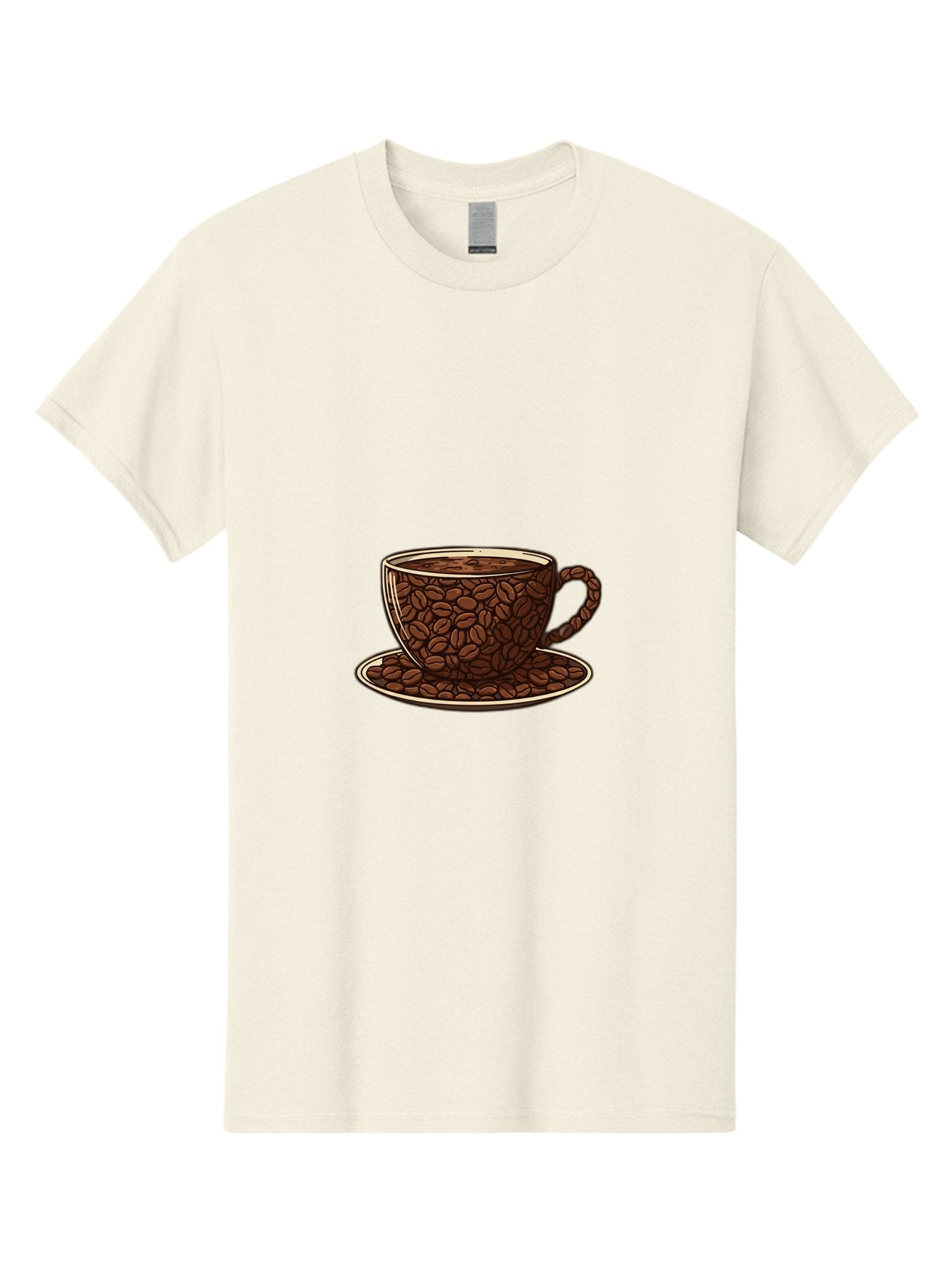 Coffee-Cup-5 Men'S Graphic Tee, 100% Cotton, Comfortable Casual Summer Wear, Machine Washable, Coffee Cup, Coffee Beans, Coffee Time, Morning Coffee, Caffeine Boost, Coffee Break, Java Lovers Baa355 6