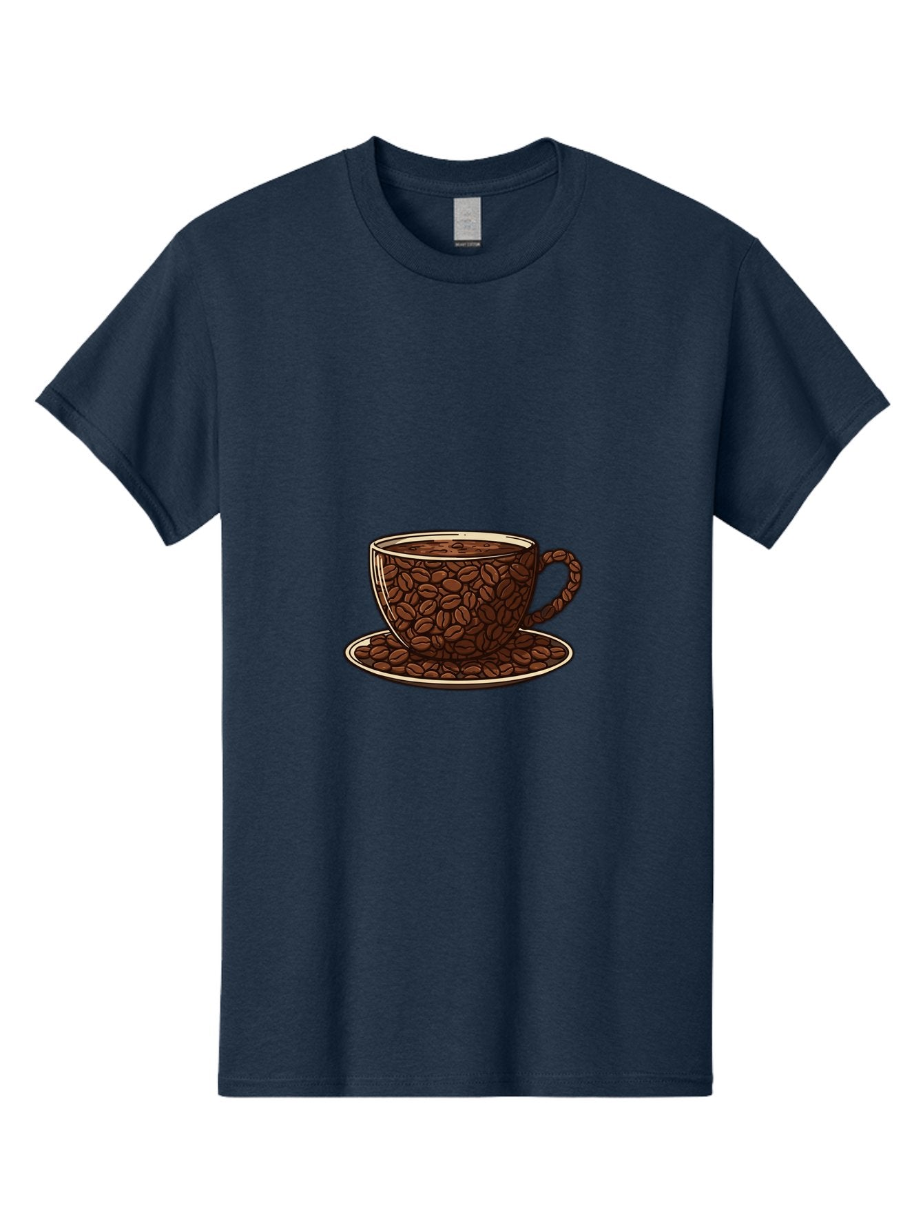 Coffee-Cup-5 Men'S Graphic Tee, 100% Cotton, Comfortable Casual Summer Wear, Machine Washable, Coffee Cup, Coffee Beans, Coffee Time, Morning Coffee, Caffeine Boost, Coffee Break, Java Lovers Baa355 13