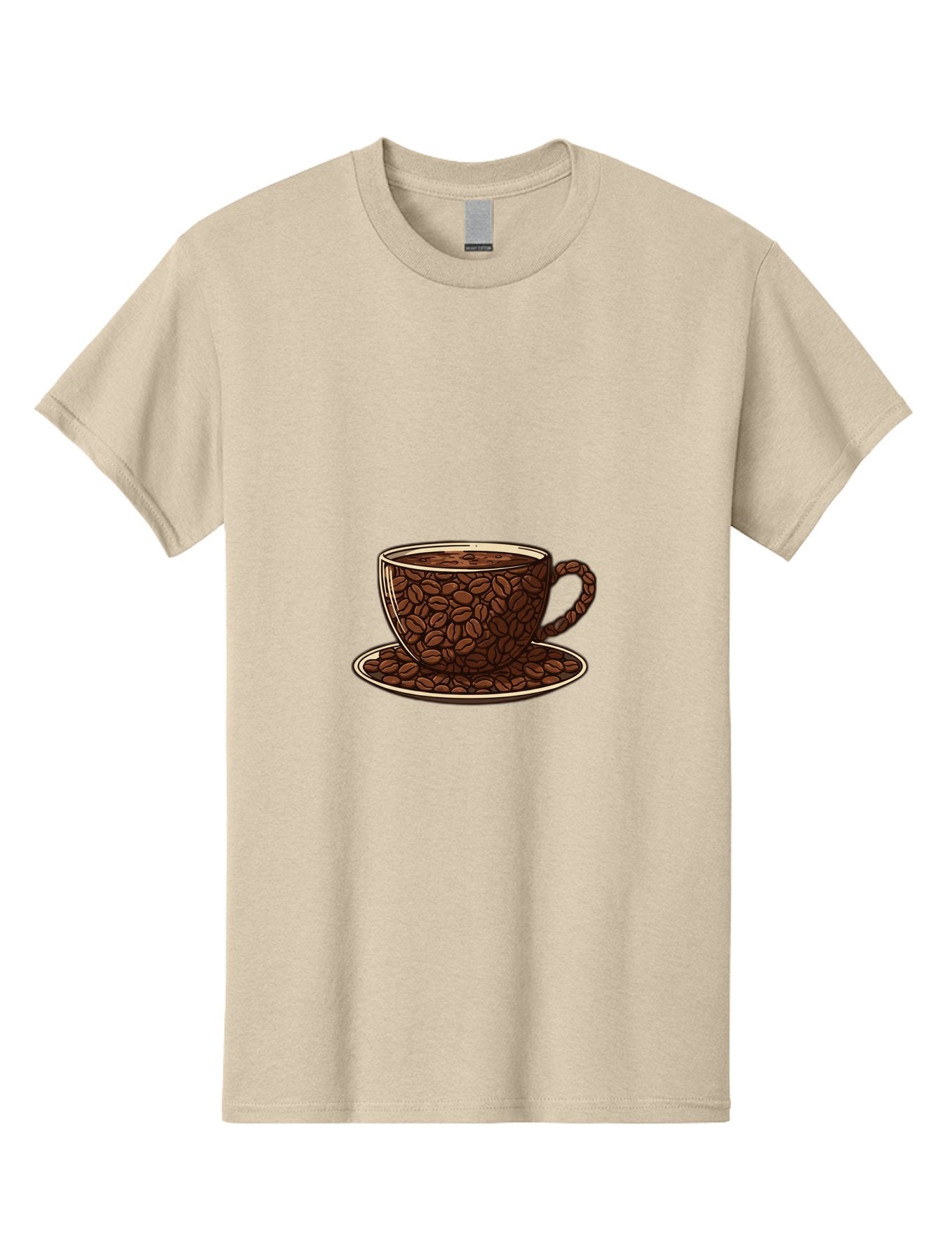 Coffee-Cup-5 Men'S Graphic Tee, 100% Cotton, Comfortable Casual Summer Wear, Machine Washable, Coffee Cup, Coffee Beans, Coffee Time, Morning Coffee, Caffeine Boost, Coffee Break, Java Lovers Baa355 11