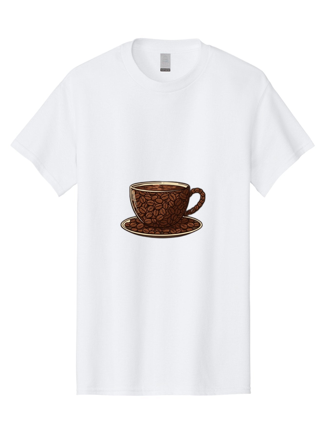 Coffee-Cup-5 Men'S Graphic Tee, 100% Cotton, Comfortable Casual Summer Wear, Machine Washable, Coffee Cup, Coffee Beans, Coffee Time, Morning Coffee, Caffeine Boost, Coffee Break, Java Lovers Baa355 5