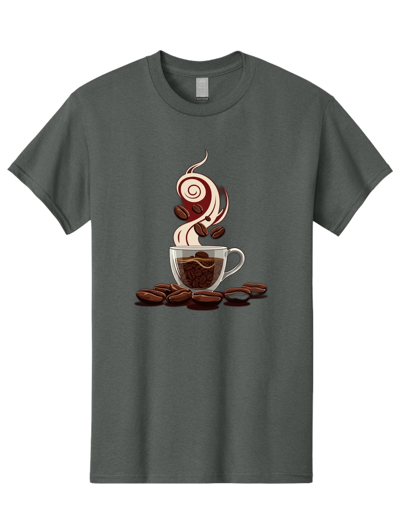 Coffee-Cup-6 Men'S Graphic Tee, 100% Cotton, Comfortable Casual Summer Wear, Machine Washable, Coffee Cup, Steaming Coffee, Coffee Beans, Morning Pick-Me-Up, Coffee Lover, Caffeine Boost, Coffee Time, Cup Of Joe, Coffee Break, Coffee Art Baa356 15