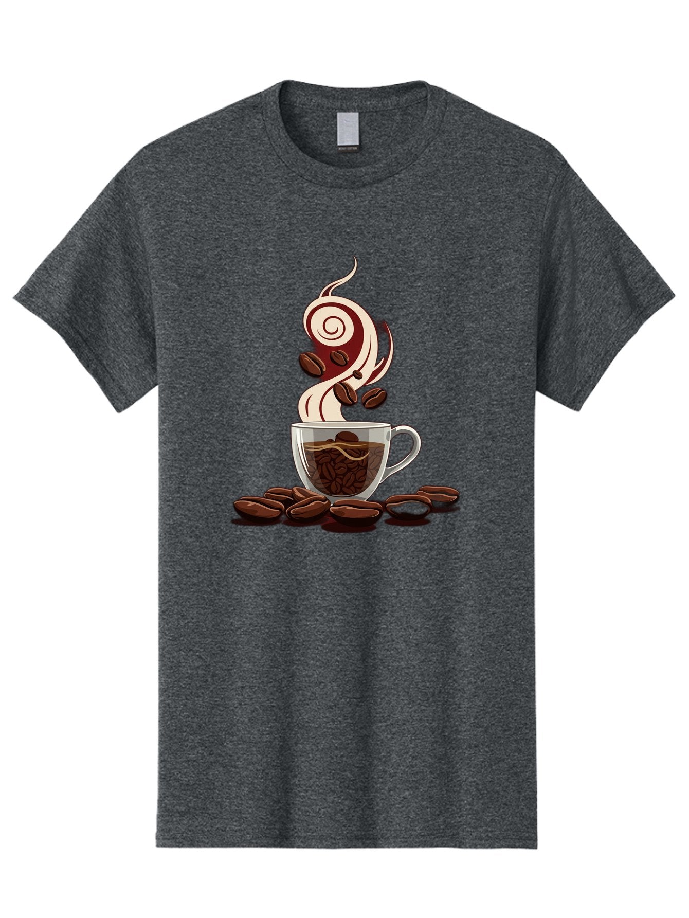 Coffee-Cup-6 Men'S Graphic Tee, 100% Cotton, Comfortable Casual Summer Wear, Machine Washable, Coffee Cup, Steaming Coffee, Coffee Beans, Morning Pick-Me-Up, Coffee Lover, Caffeine Boost, Coffee Time, Cup Of Joe, Coffee Break, Coffee Art Baa356 7