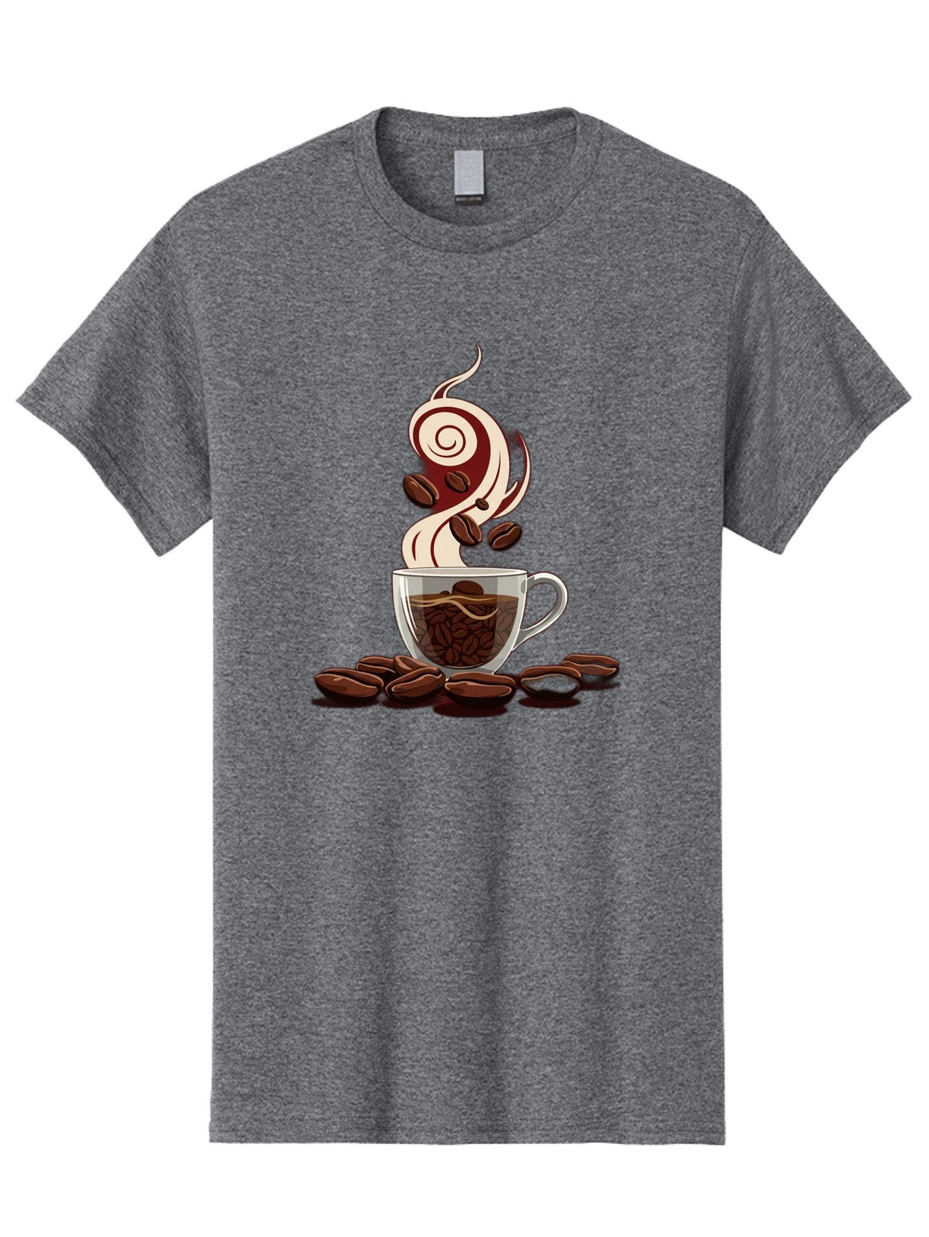 Coffee-Cup-6 Men'S Graphic Tee, 100% Cotton, Comfortable Casual Summer Wear, Machine Washable, Coffee Cup, Steaming Coffee, Coffee Beans, Morning Pick-Me-Up, Coffee Lover, Caffeine Boost, Coffee Time, Cup Of Joe, Coffee Break, Coffee Art Baa356 11