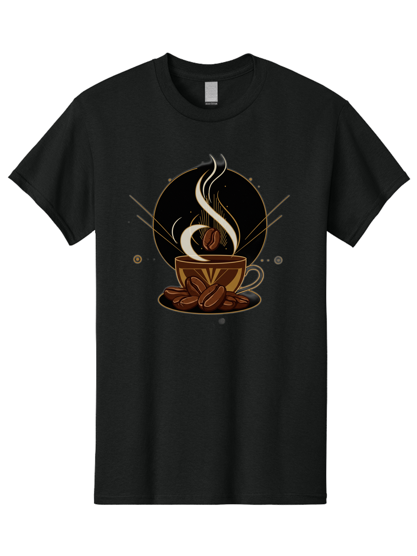Coffee-Cup-7 Men'S Graphic Tee, 100% Cotton, Comfortable Casual Summer Wear, Machine Washable, Steaming Hot Coffee, Coffee Cup, Coffee Beans, Brown Tones, Abstract Shapes, Minimalist Design, Coffee Lover, Morning Pick-Me-Up, Caffeine Fix, Baa357 7