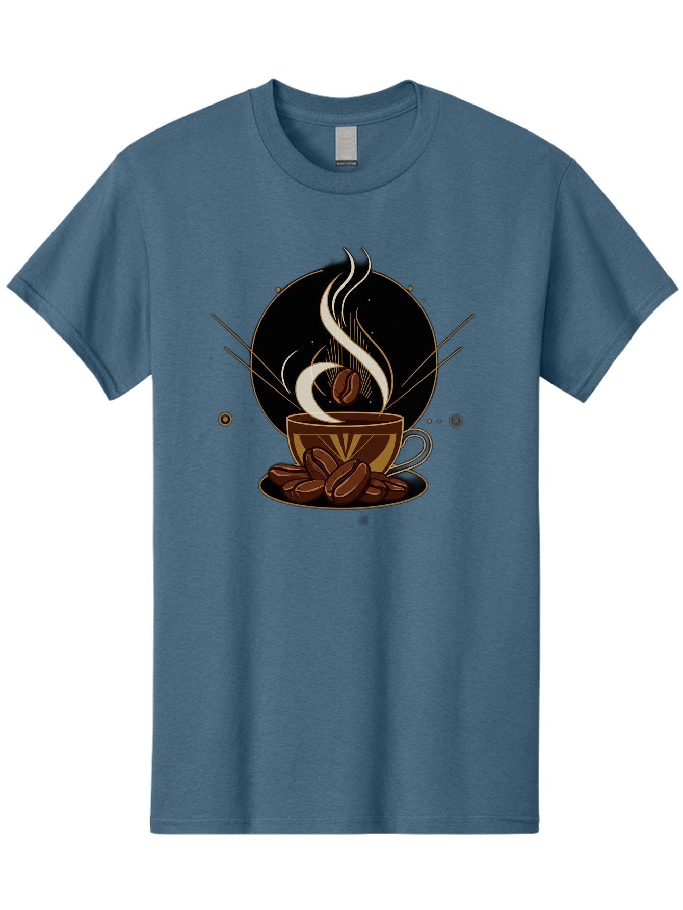 Coffee-Cup-7 Men'S Graphic Tee, 100% Cotton, Comfortable Casual Summer Wear, Machine Washable, Steaming Hot Coffee, Coffee Cup, Coffee Beans, Brown Tones, Abstract Shapes, Minimalist Design, Coffee Lover, Morning Pick-Me-Up, Caffeine Fix, Baa357 8