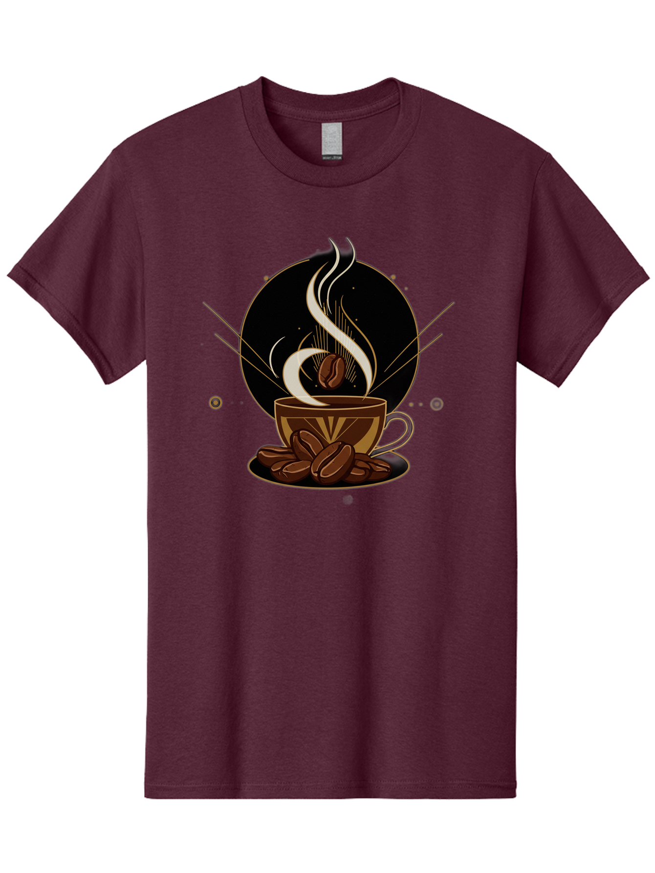 Coffee-Cup-7 Men'S Graphic Tee, 100% Cotton, Comfortable Casual Summer Wear, Machine Washable, Steaming Hot Coffee, Coffee Cup, Coffee Beans, Brown Tones, Abstract Shapes, Minimalist Design, Coffee Lover, Morning Pick-Me-Up, Caffeine Fix, Baa357 15