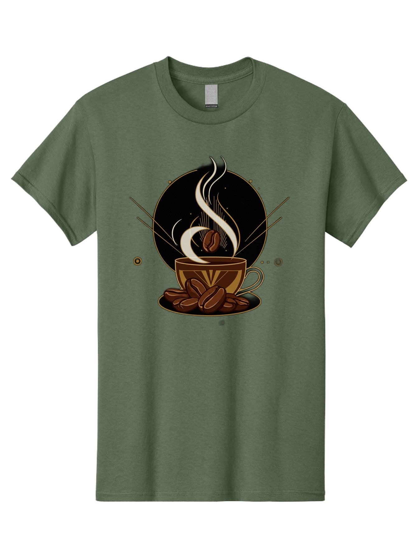 Coffee-Cup-7 Men'S Graphic Tee, 100% Cotton, Comfortable Casual Summer Wear, Machine Washable, Steaming Hot Coffee, Coffee Cup, Coffee Beans, Brown Tones, Abstract Shapes, Minimalist Design, Coffee Lover, Morning Pick-Me-Up, Caffeine Fix, Baa357 12