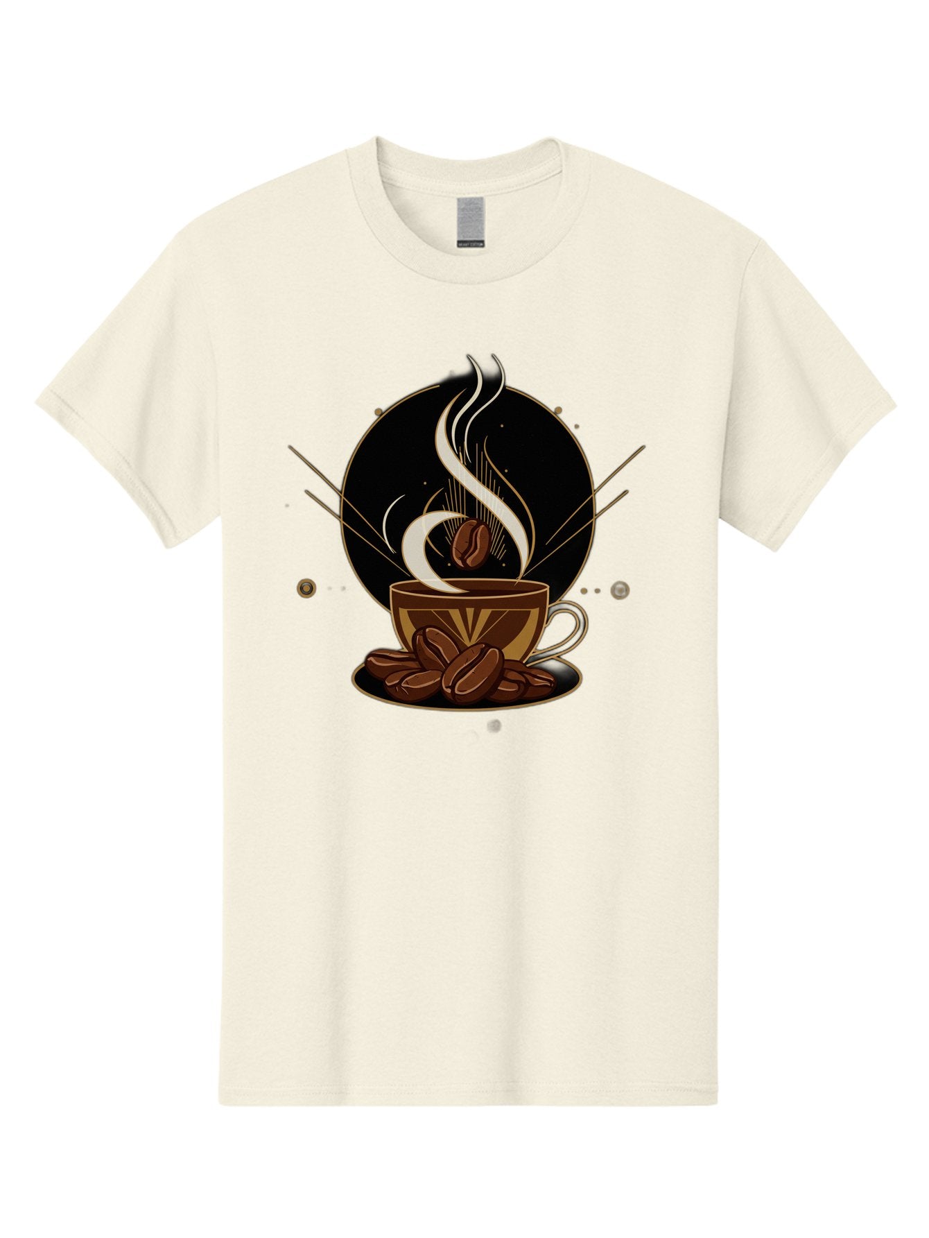 Coffee-Cup-7 Men'S Graphic Tee, 100% Cotton, Comfortable Casual Summer Wear, Machine Washable, Steaming Hot Coffee, Coffee Cup, Coffee Beans, Brown Tones, Abstract Shapes, Minimalist Design, Coffee Lover, Morning Pick-Me-Up, Caffeine Fix, Baa357 10